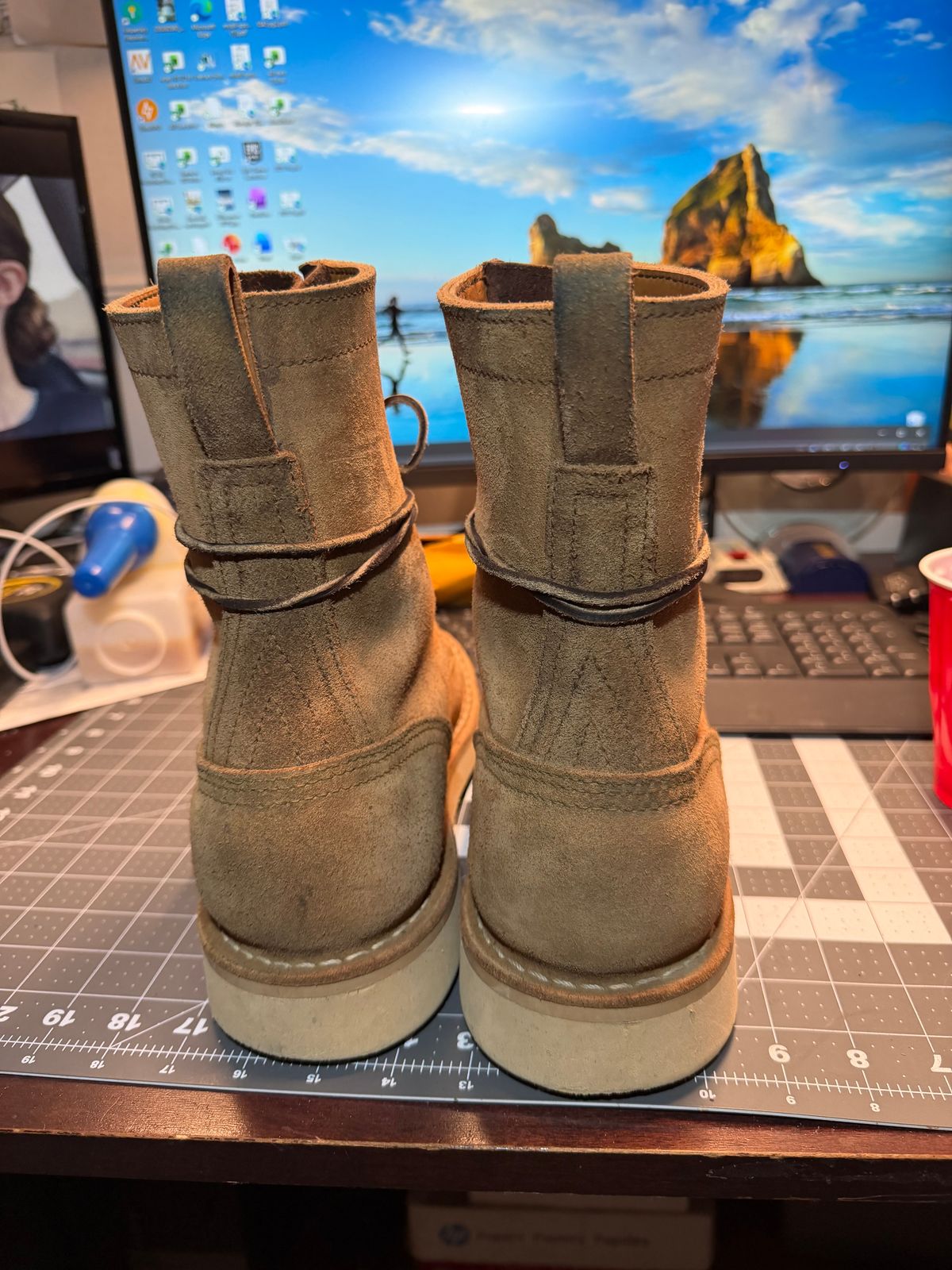 Photo by cleofus on March 15, 2026 of the Nicks Moc Toe in Seidel MaxSupport Tan.