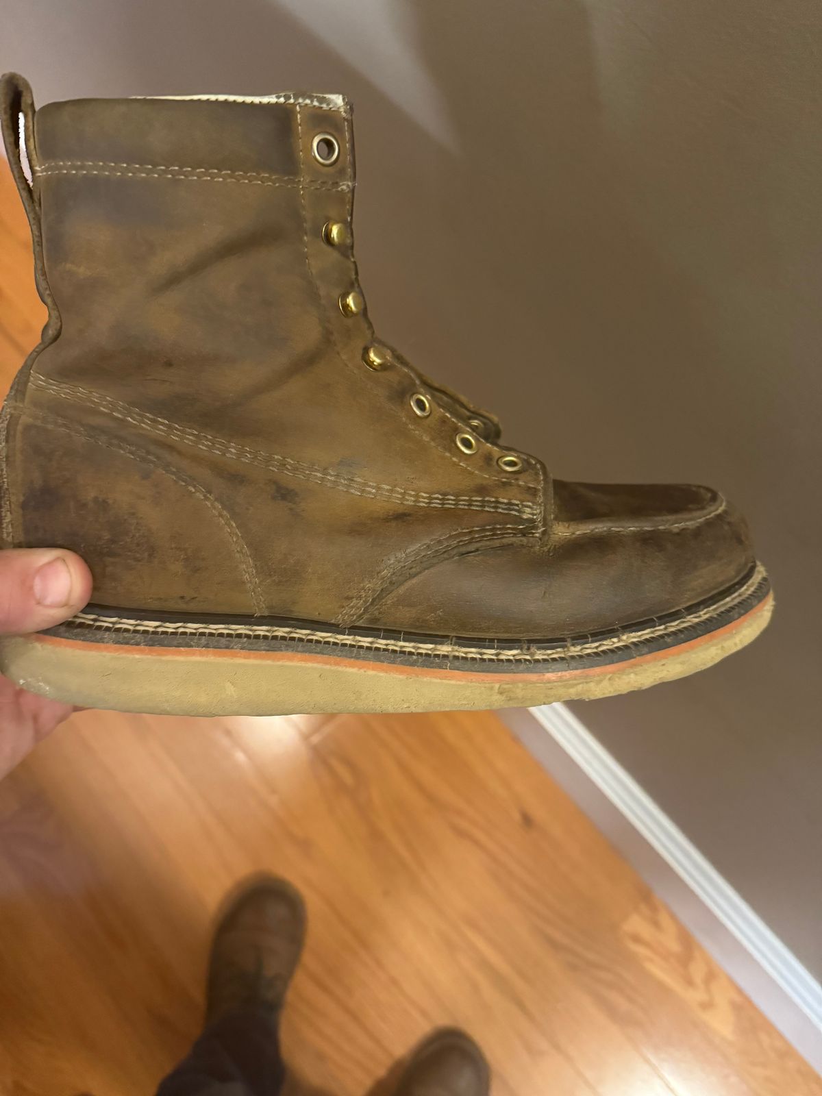 Photo by cleofus on March 23, 2024 of the Duradero Buckhannon in Big Horn Crazy Brown.