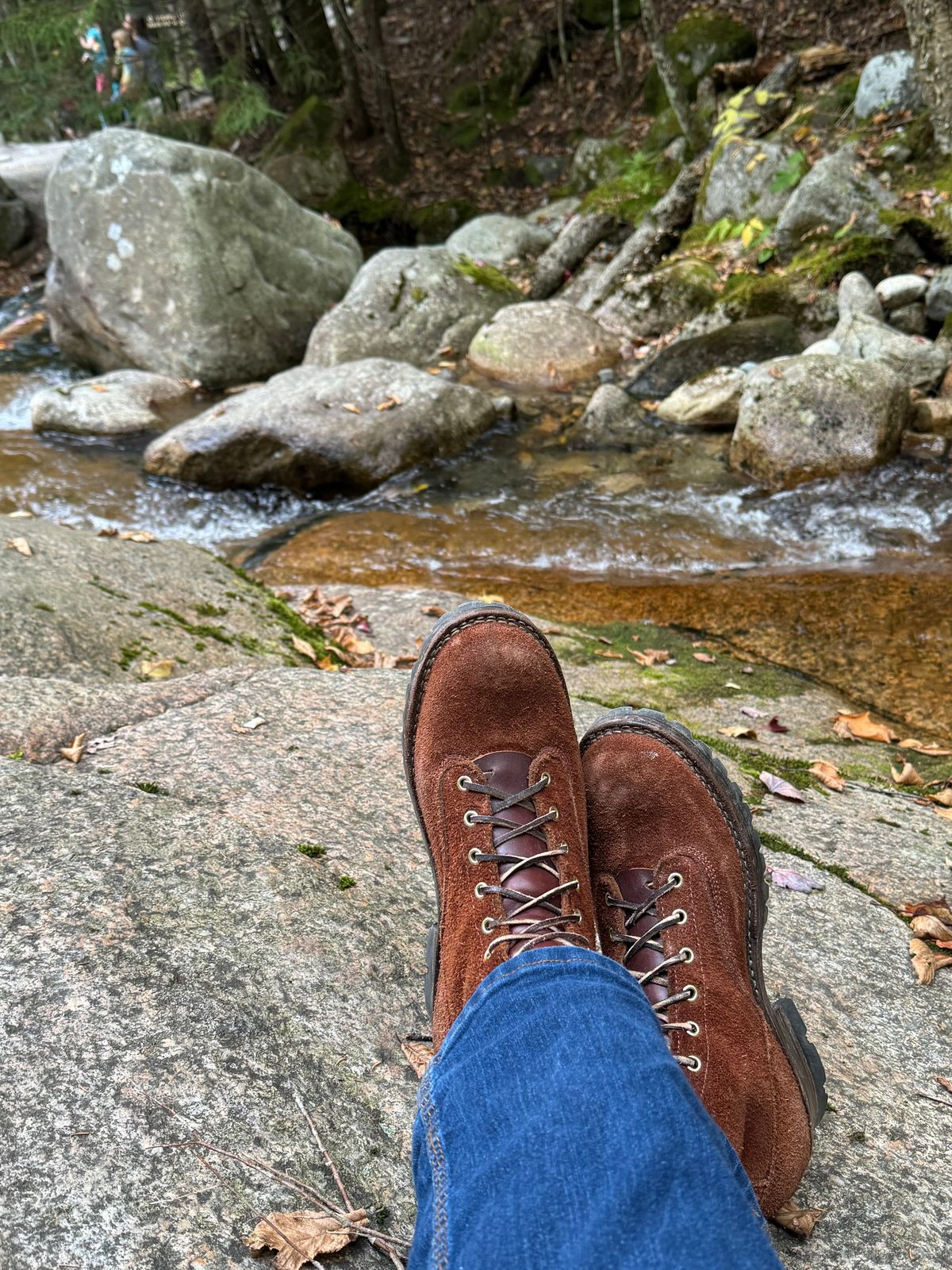 Photo by cleofus on September 29, 2024 of the Drew’s Boots Lace To Toe Roughout in Seidel Brown Domain Roughout.