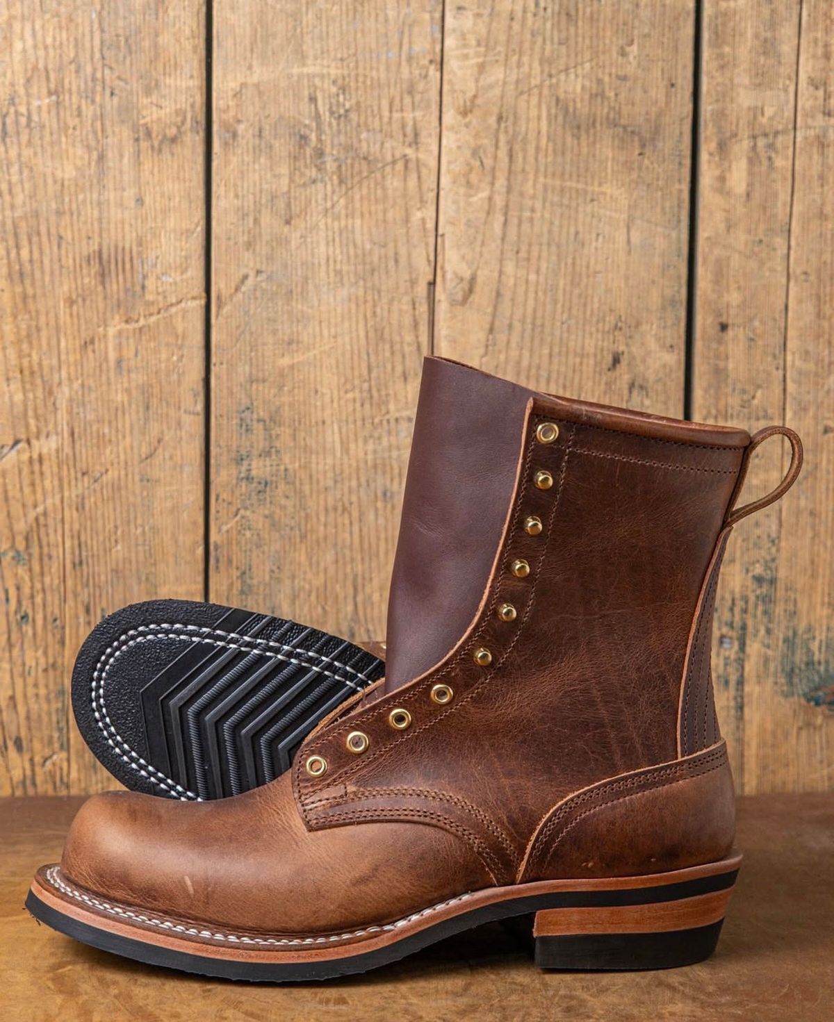 Photo by cleofus on January 15, 2026 of the Nicks MTO in Horween Italian Brown Cypress.