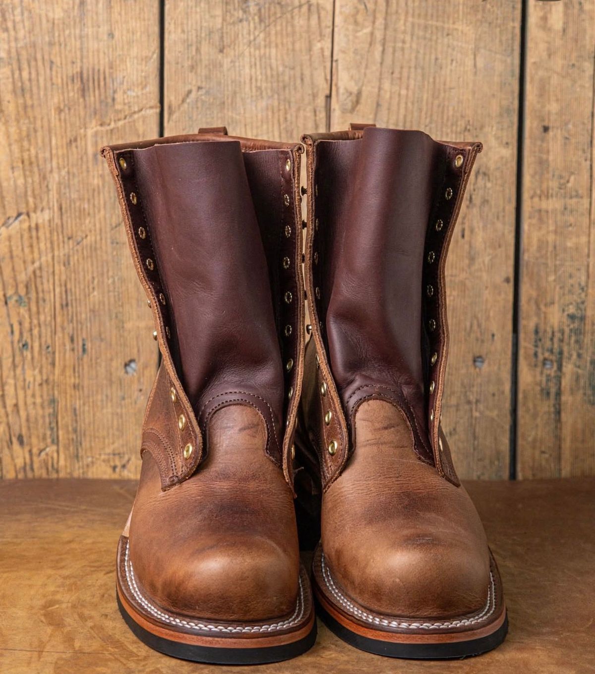 Photo by cleofus on January 28, 2026 of the Nicks MTO in Horween Italian Brown Cypress.