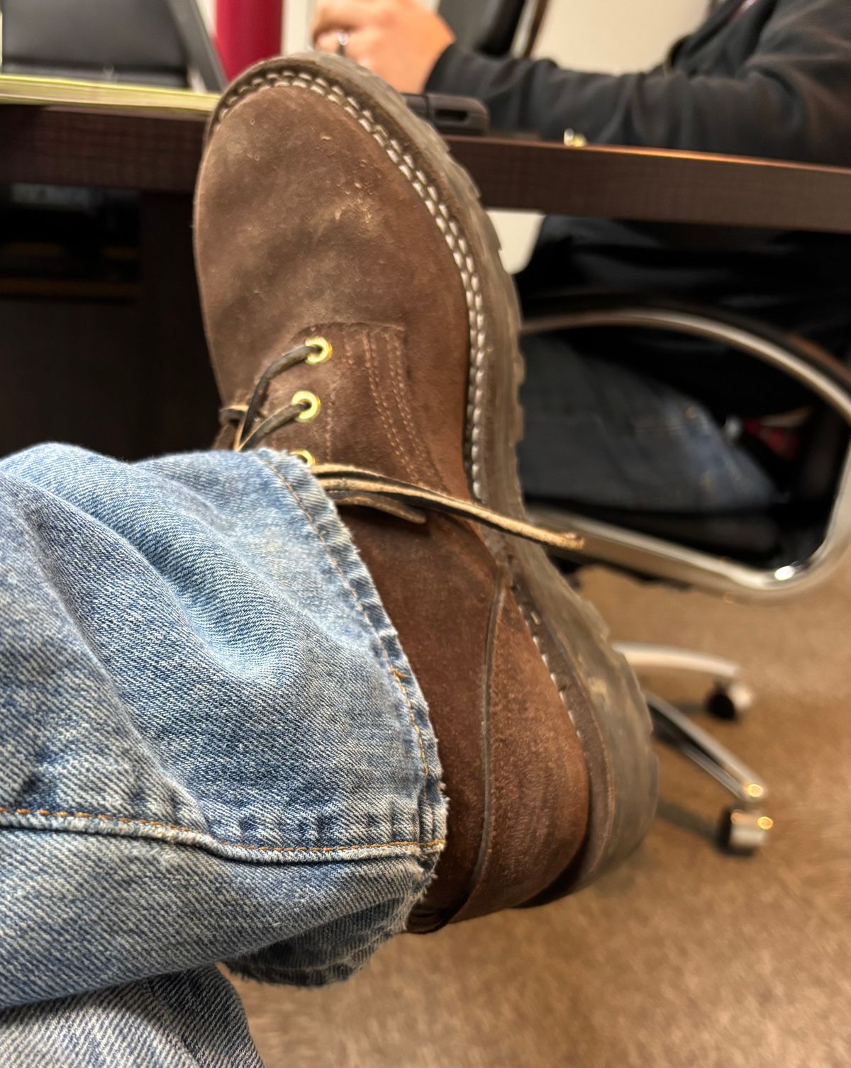 Photo by STILTS_XNGH on October 27, 2025 of the Nicks Ridgeline Hiking Boot in Nicks/1964 Mahogany.