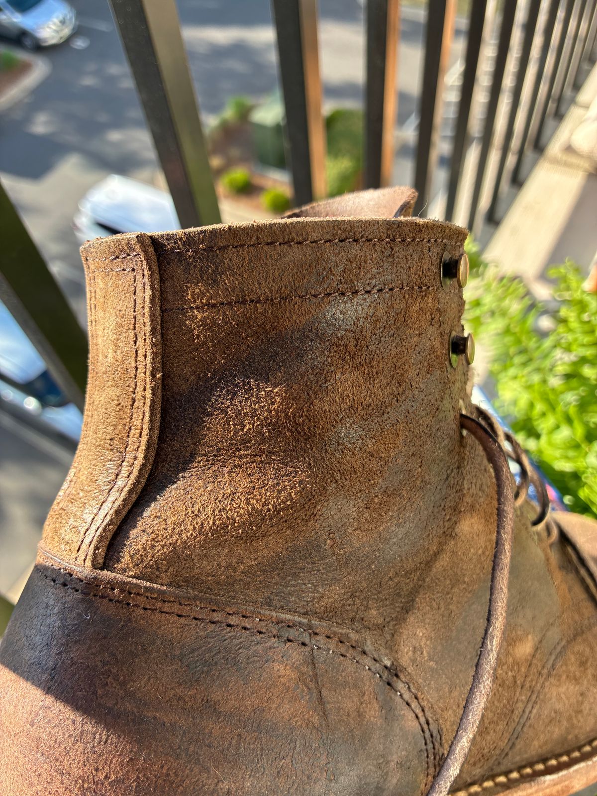 Photo by BobbyV on April 17, 2026 of the Truman Cap Toe Boot in C.F. Stead Stone Rambler.