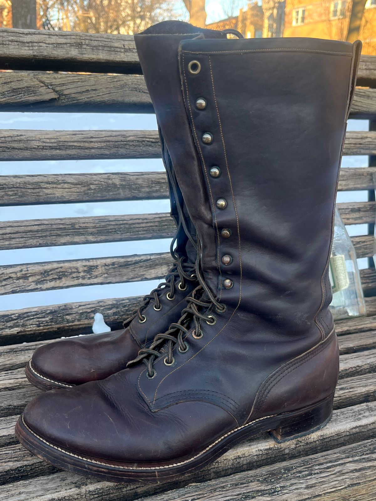 Photo by lighthouse on February 1, 2026 of the Bone Dry Shoe Co Model 26 Work Boot in Unknown Leather.