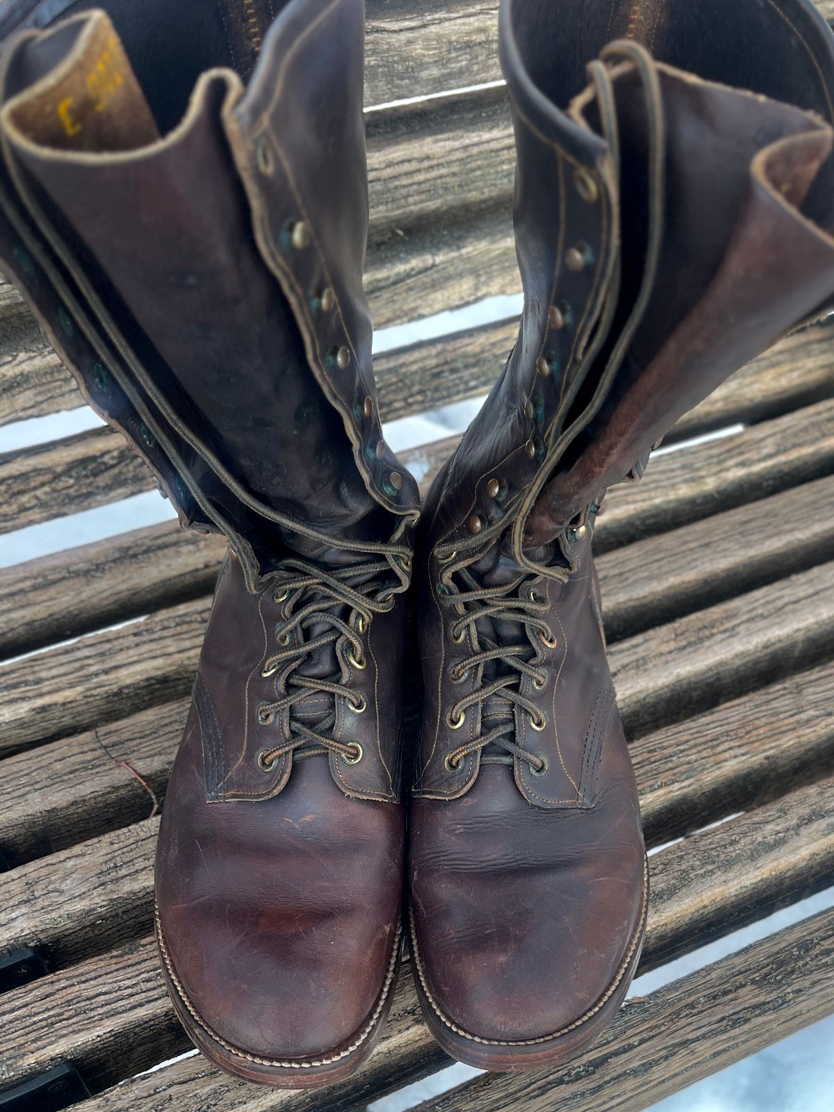 Photo by lighthouse on February 1, 2026 of the Bone Dry Shoe Co Model 26 Work Boot in Unknown Leather.