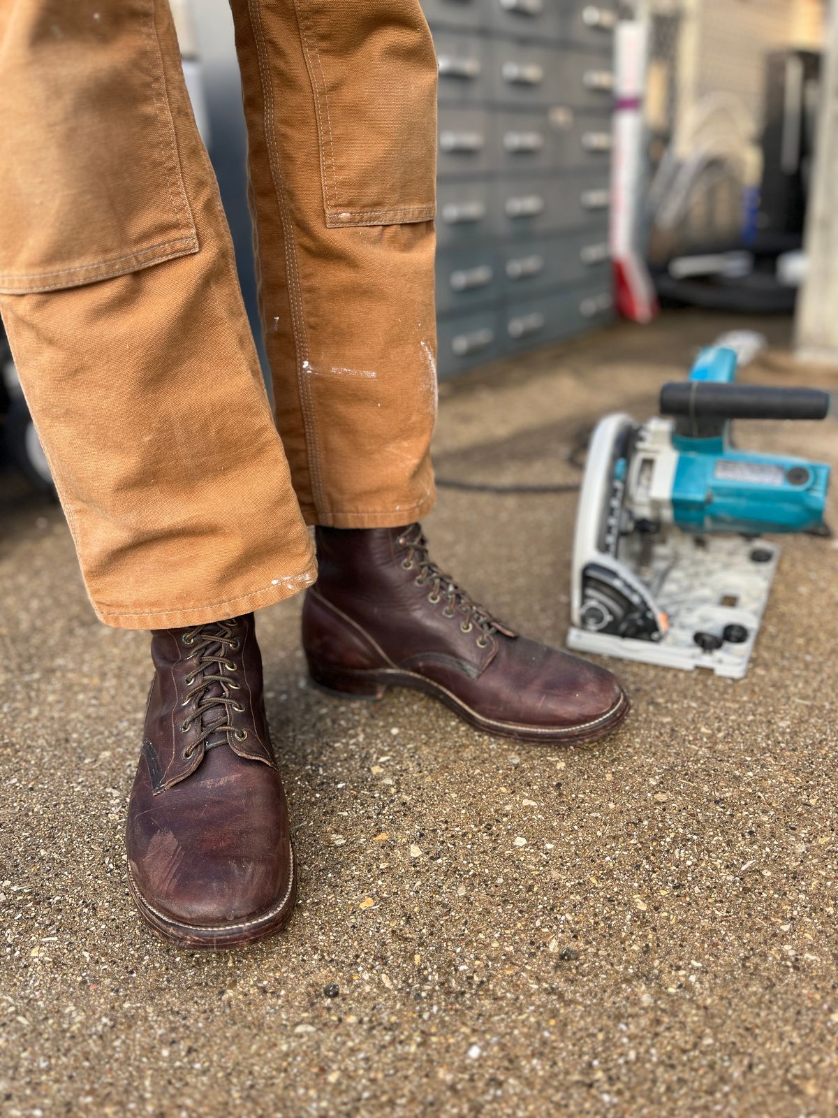 Photo by lighthouse on March 5, 2026 of the Bone Dry Shoe Co Model 26 Work Boot in Unknown Leather.