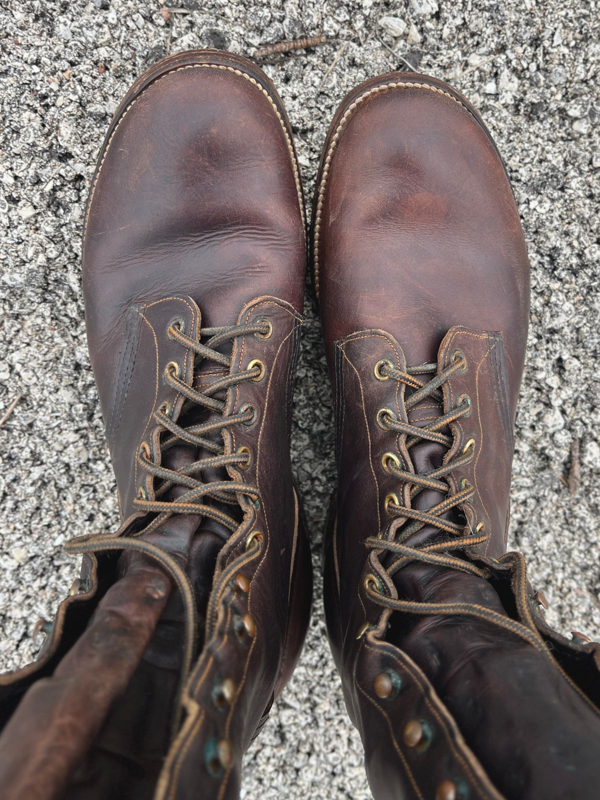 Photo by lighthouse on March 4, 2026 of the Bone Dry Shoe Co Model 26 Work Boot in Unknown Leather.