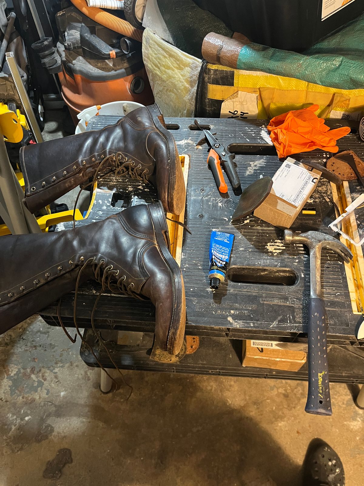 Photo by lighthouse on March 19, 2026 of the Bone Dry Shoe Co Model 26 Work Boot in Unknown Leather.