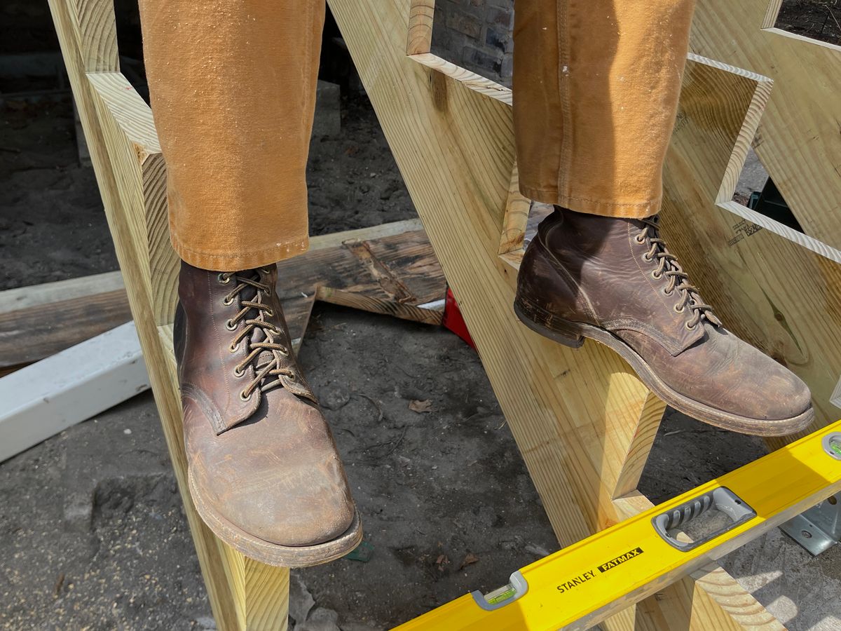 Photo by lighthouse on March 25, 2026 of the Bone Dry Shoe Co Model 26 Work Boot in Unknown Leather.