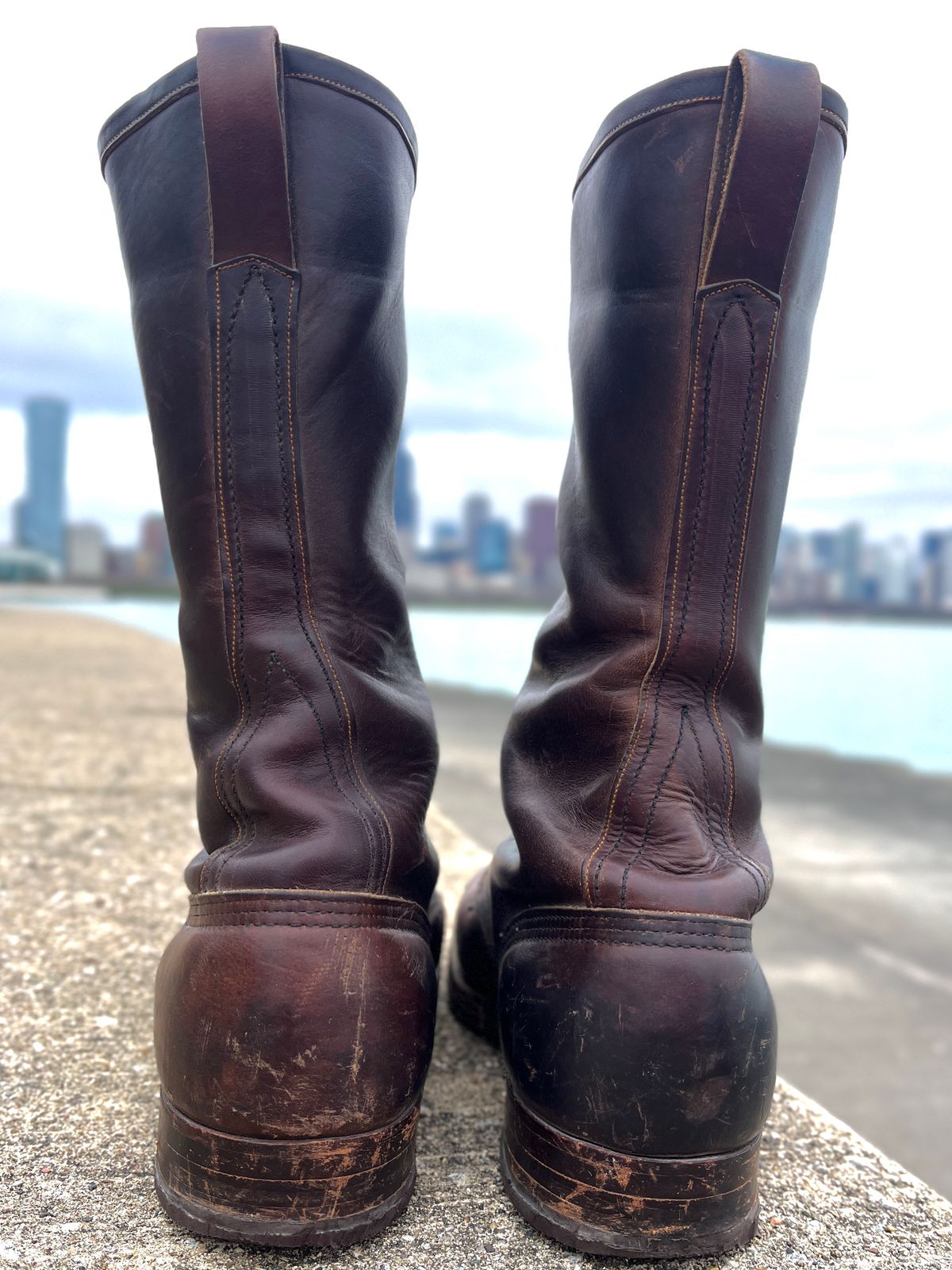 Photo by lighthouse on April 3, 2026 of the Bone Dry Shoe Co Model 26 Work Boot in Unknown Leather.