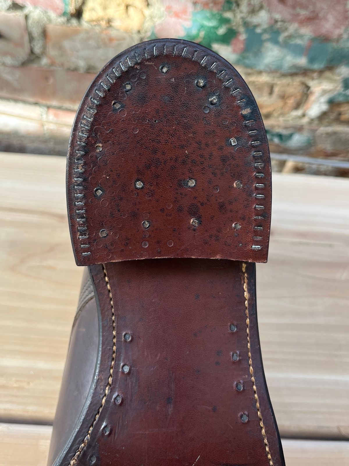 Photo by lighthouse on October 2, 2025 of the Bone Dry Shoe Co Work Boot in Unknown Leather.