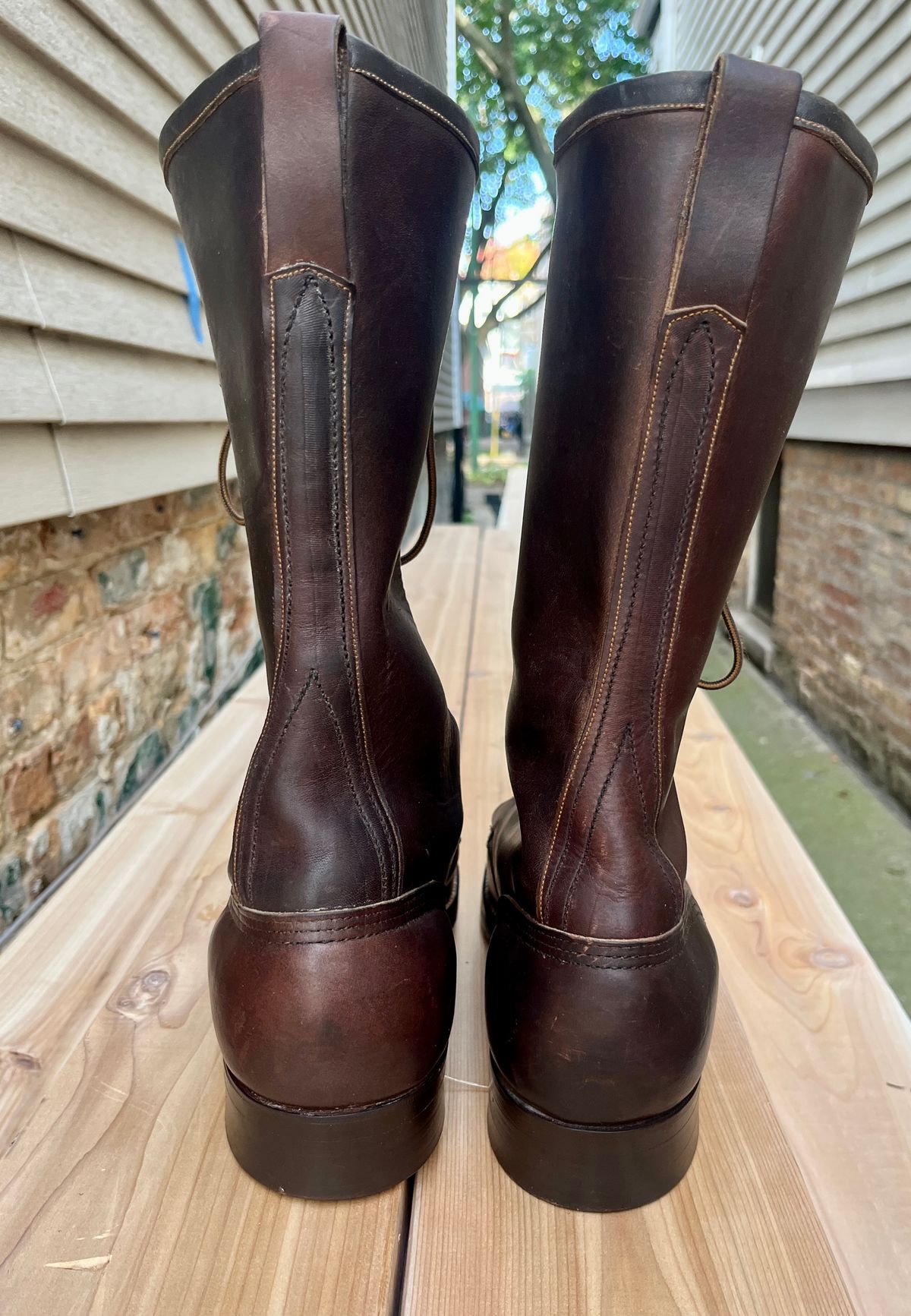 Photo by lighthouse on October 2, 2025 of the Bone Dry Shoe Co Work Boot in Unknown Leather.