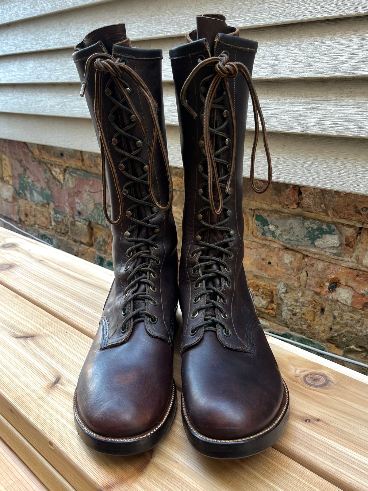 Photo by lighthouse on October 3, 2025 of the Bone Dry Shoe Co Work Boot in Unknown Leather.