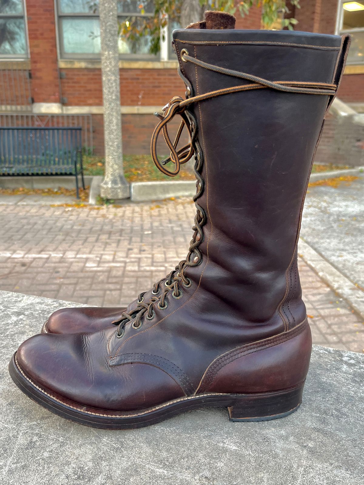Photo by lighthouse on November 5, 2025 of the Bone Dry Shoe Co Work Boot in Unknown Leather.