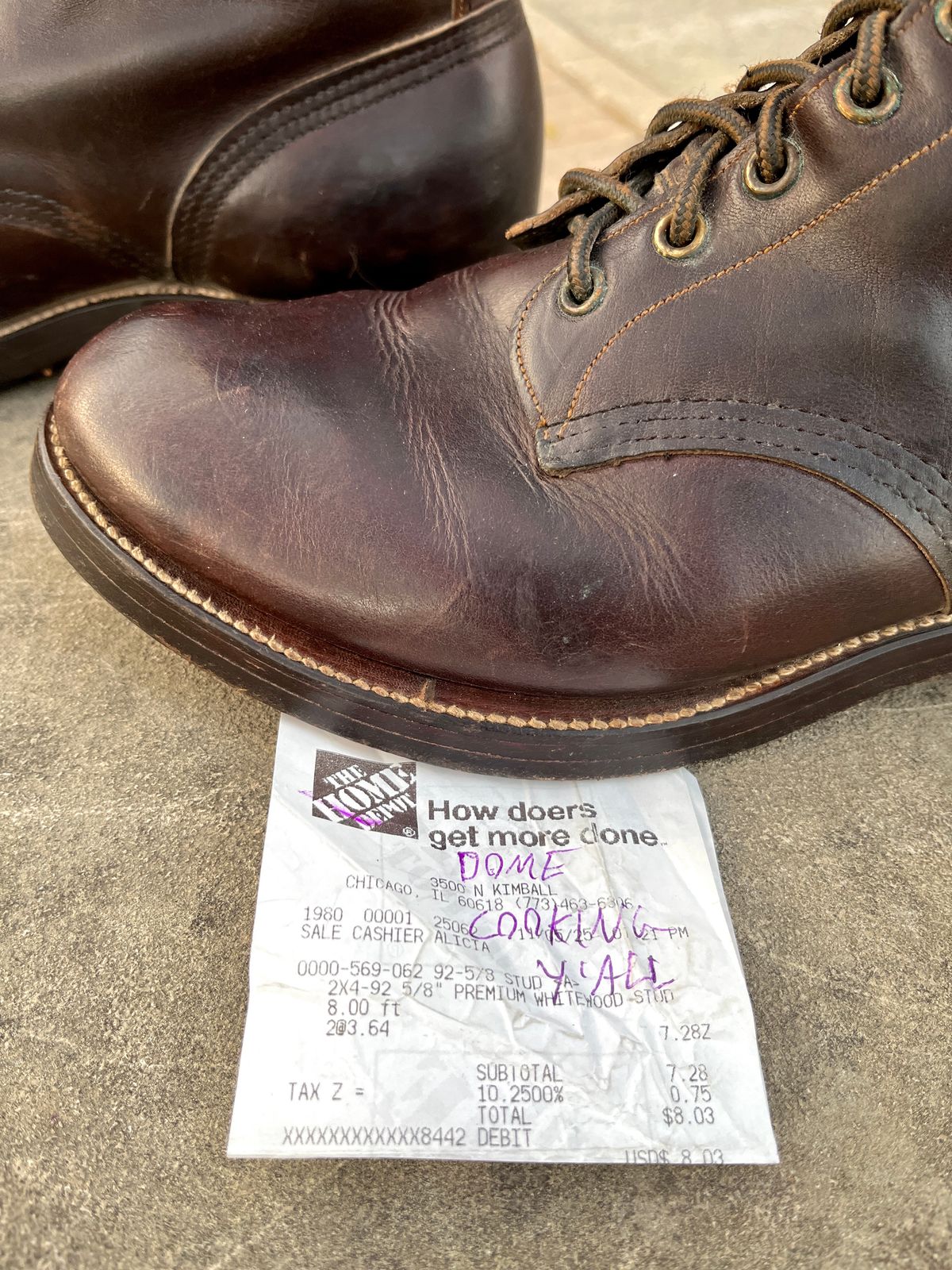 Photo by lighthouse on November 5, 2025 of the Bone Dry Shoe Co Work Boot in Unknown Leather.