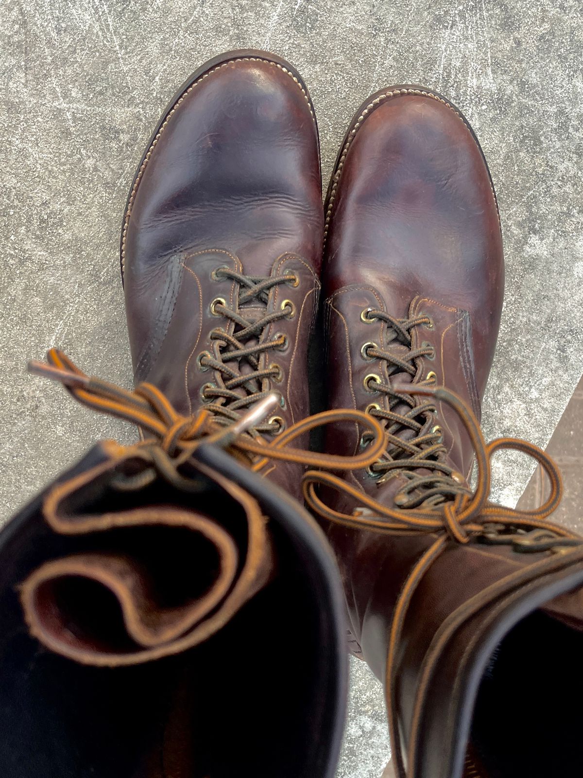 Photo by lighthouse on November 5, 2025 of the Bone Dry Shoe Co Work Boot in Unknown Leather.