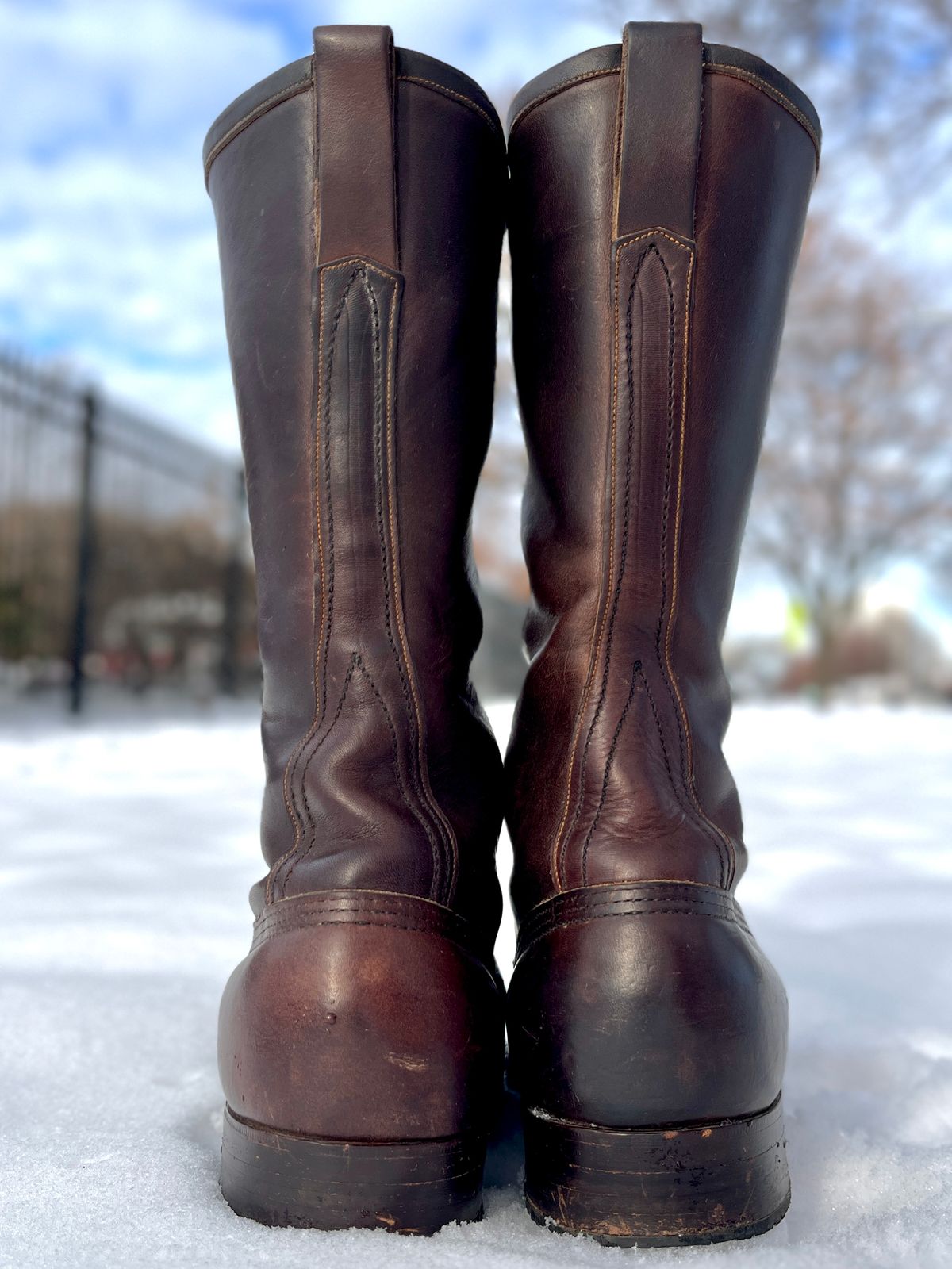 Photo by lighthouse on December 5, 2025 of the Bone Dry Shoe Co Work Boot in Unknown Leather.