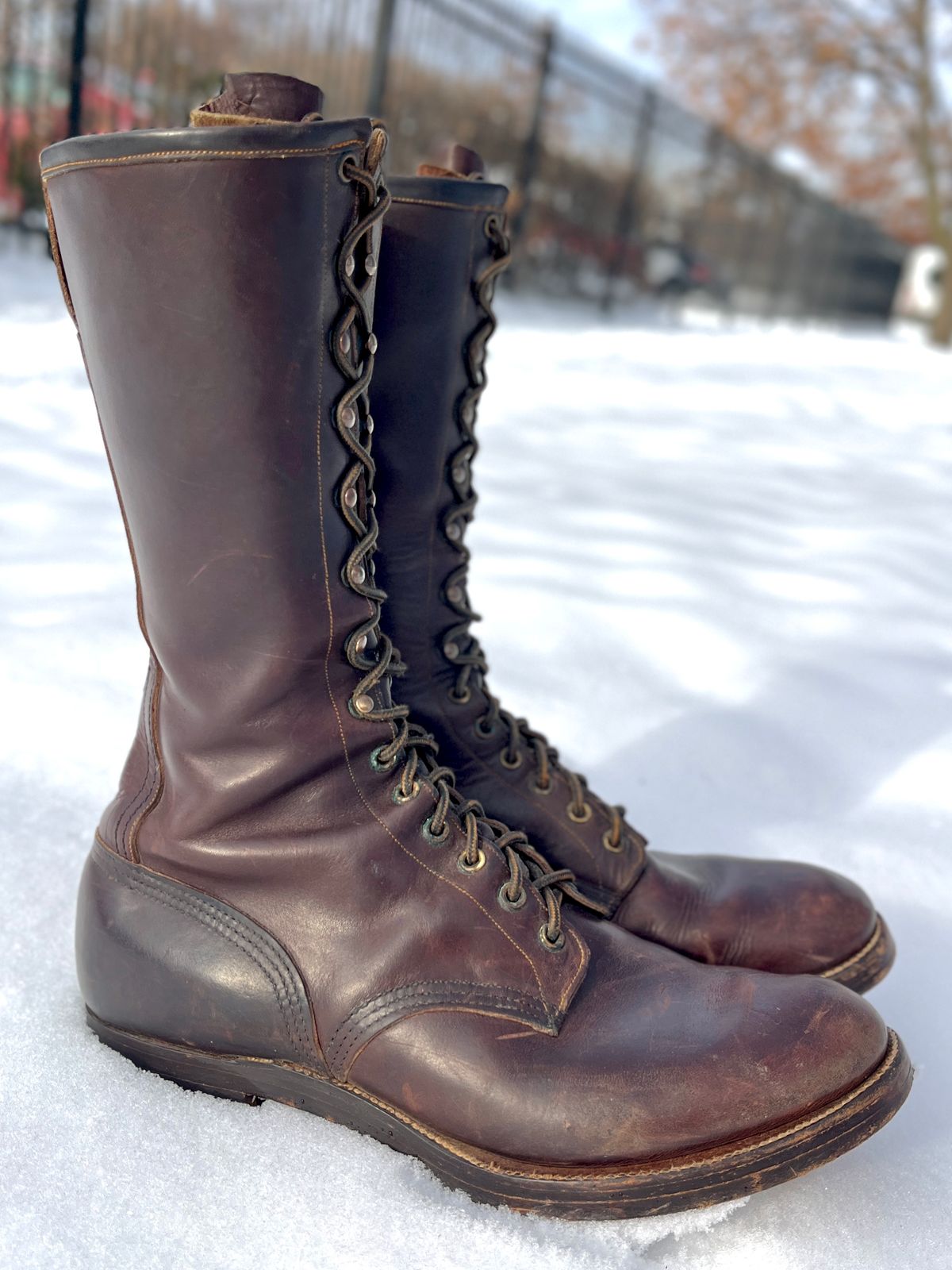 Photo by lighthouse on December 5, 2025 of the Bone Dry Shoe Co Work Boot in Unknown Leather.