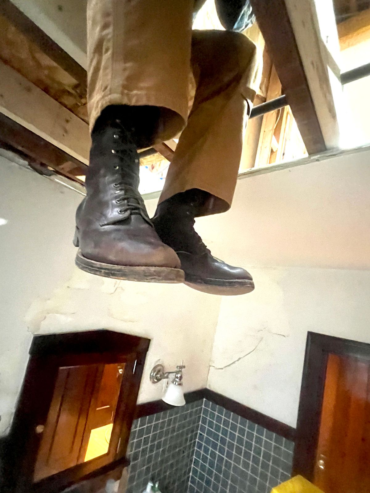 Photo by lighthouse on December 18, 2025 of the Bone Dry Shoe Co Model 26 Work Boot in Unknown Leather.