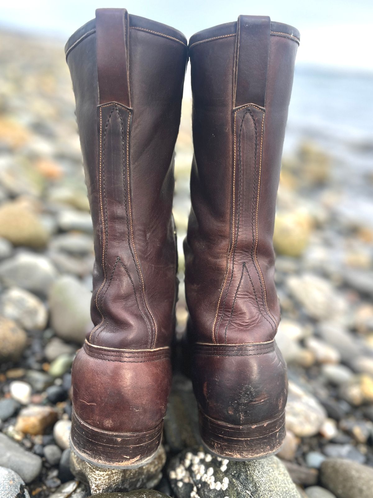 Photo by lighthouse on December 27, 2025 of the Bone Dry Shoe Co Model 26 Work Boot in Unknown Leather.