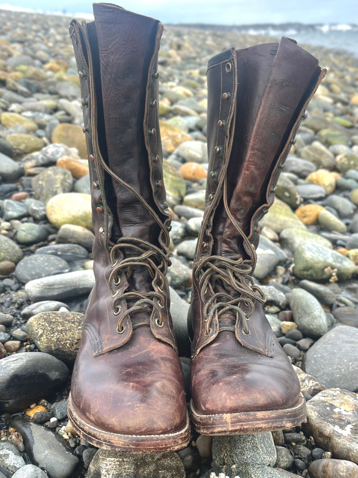 Photo by lighthouse on December 27, 2025 of the Bone Dry Shoe Co Model 26 Work Boot in Unknown Leather.