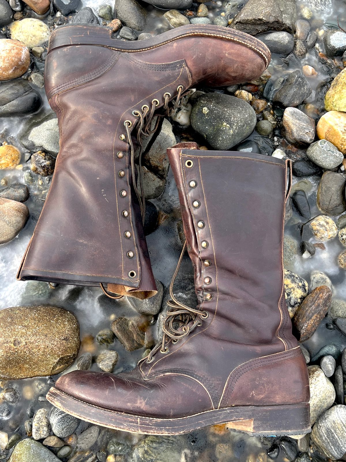 Photo by lighthouse on December 27, 2025 of the Bone Dry Shoe Co Model 26 Work Boot in Unknown Leather.