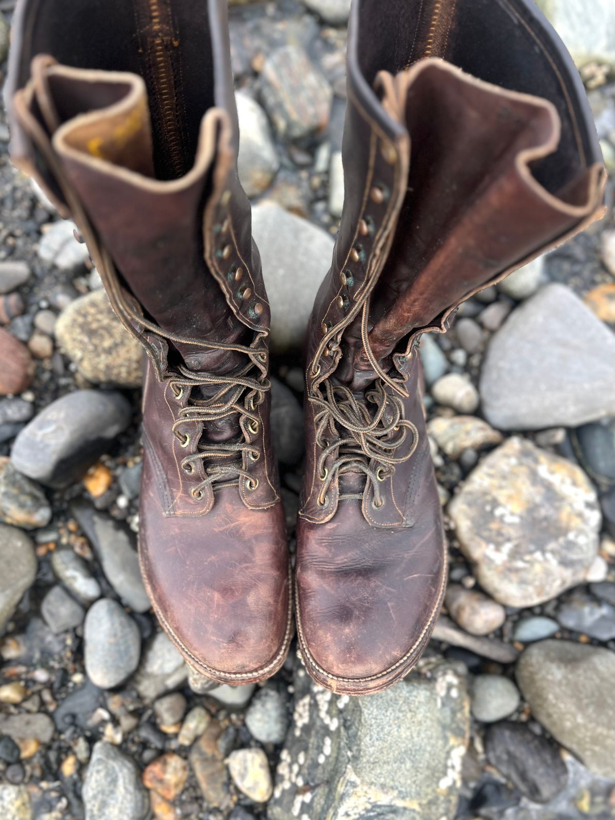 Photo by lighthouse on December 27, 2025 of the Bone Dry Shoe Co Model 26 Work Boot in Unknown Leather.