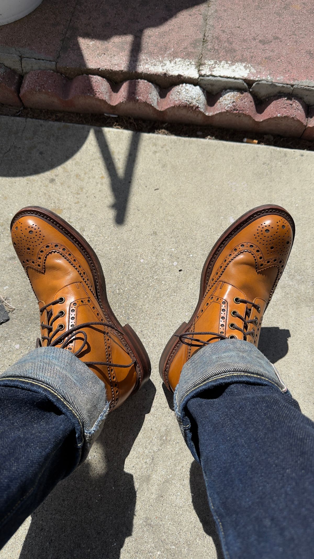 Photo by SundayDuffer on April 8, 2025 of the Loake Bedale in Calf.