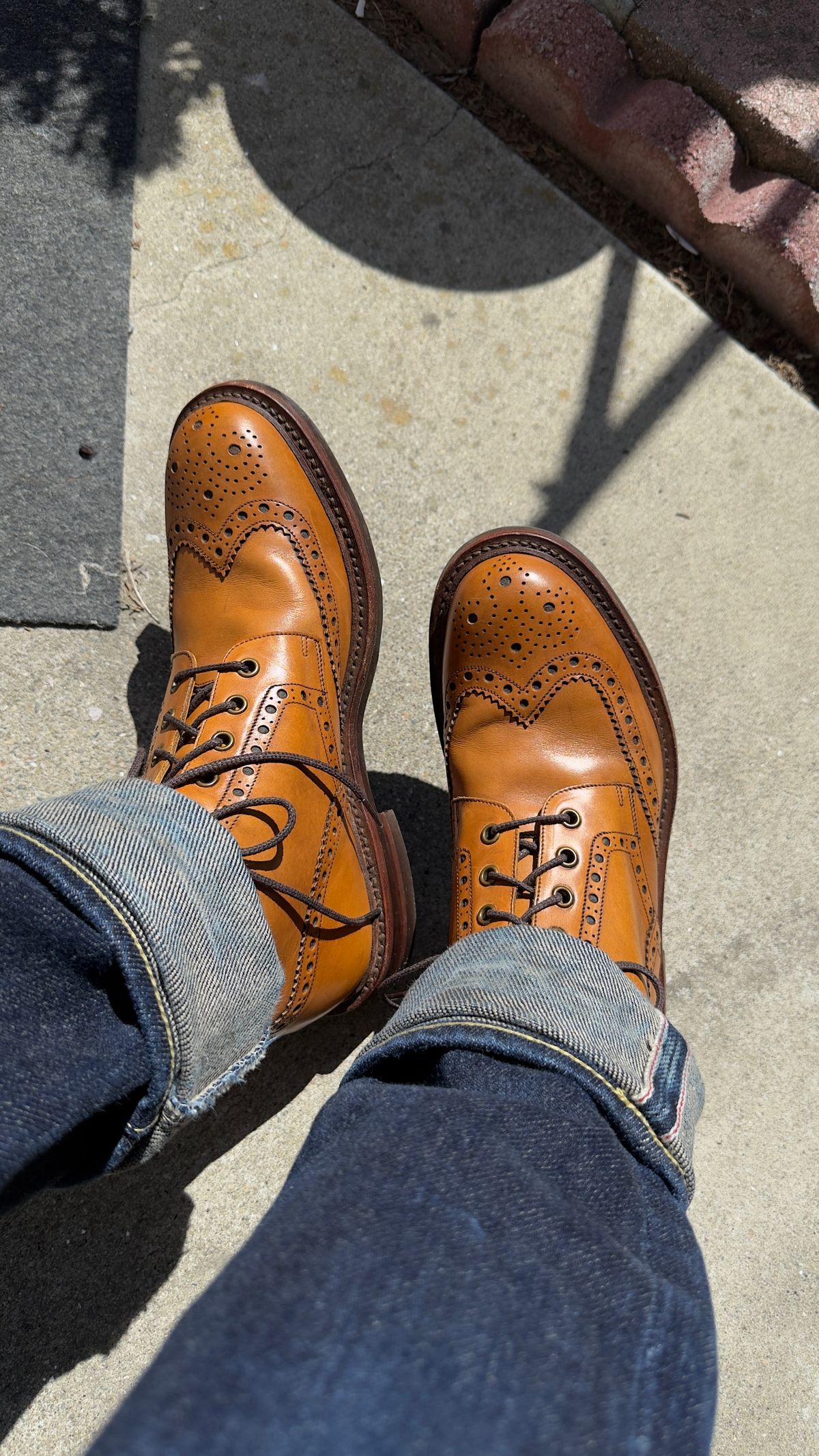 Photo by SundayDuffer on April 8, 2025 of the Loake Bedale in Calf.