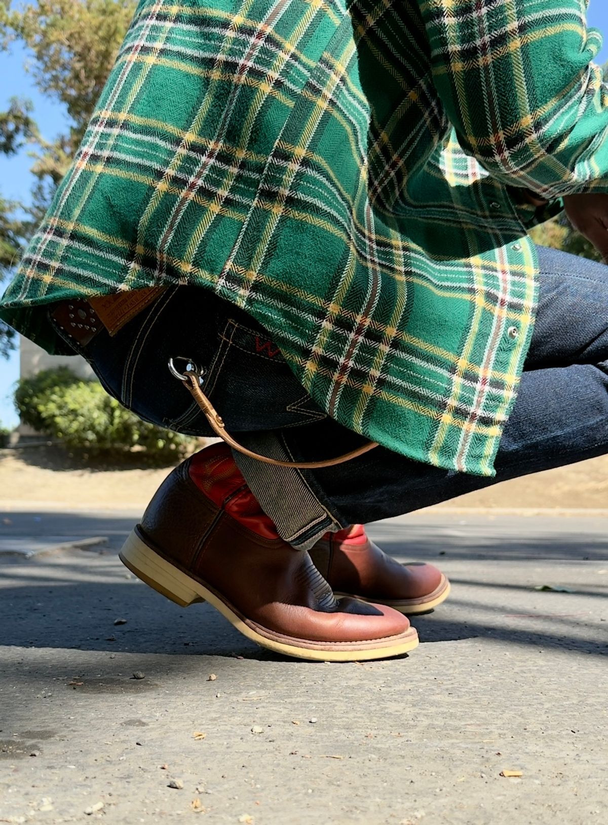 Photo by SundayDuffer on July 7, 2025 of the Double-H Roper in Oiled Tan.