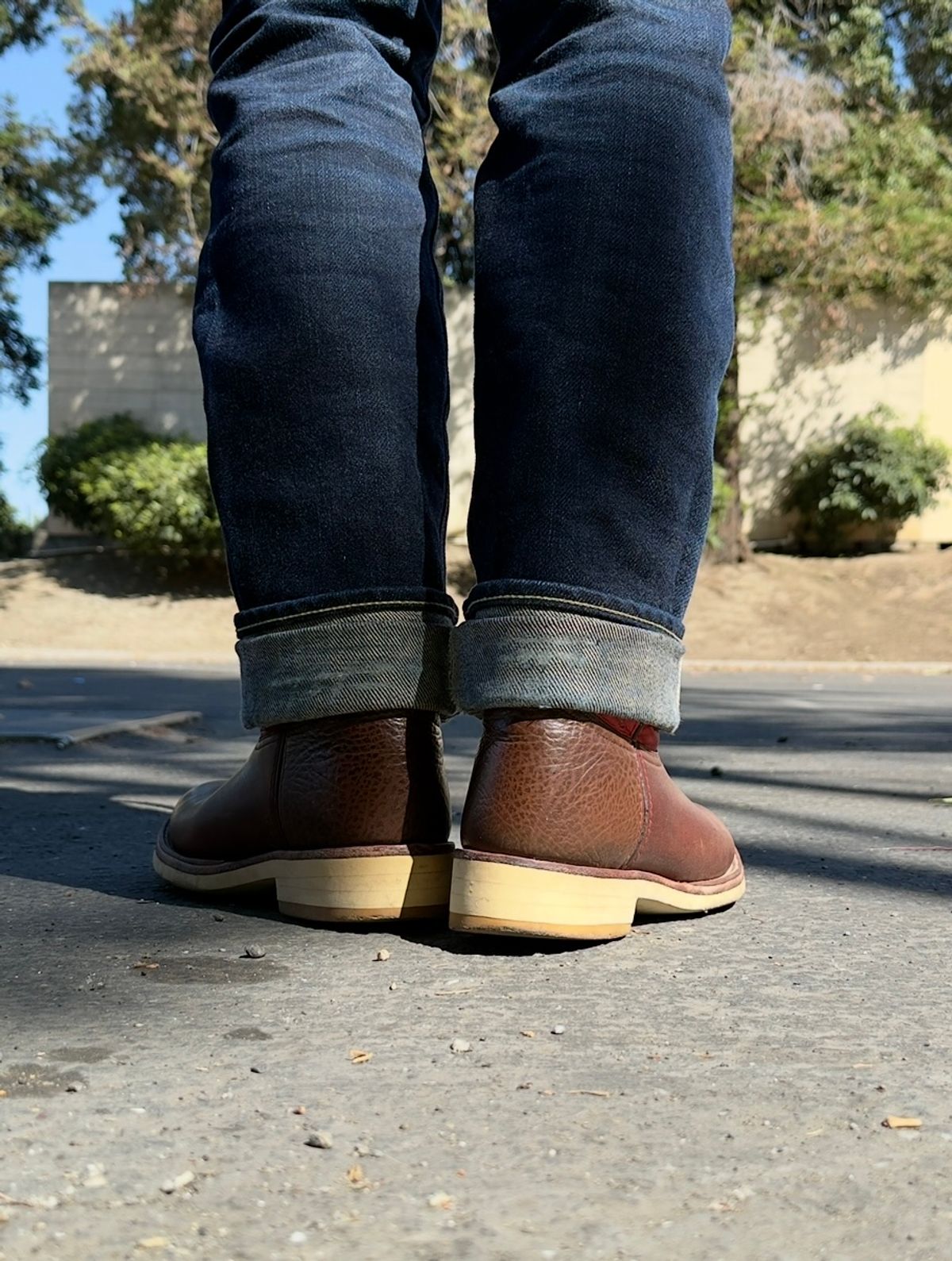Photo by SundayDuffer on July 7, 2025 of the Double-H Roper in Oiled Tan.
