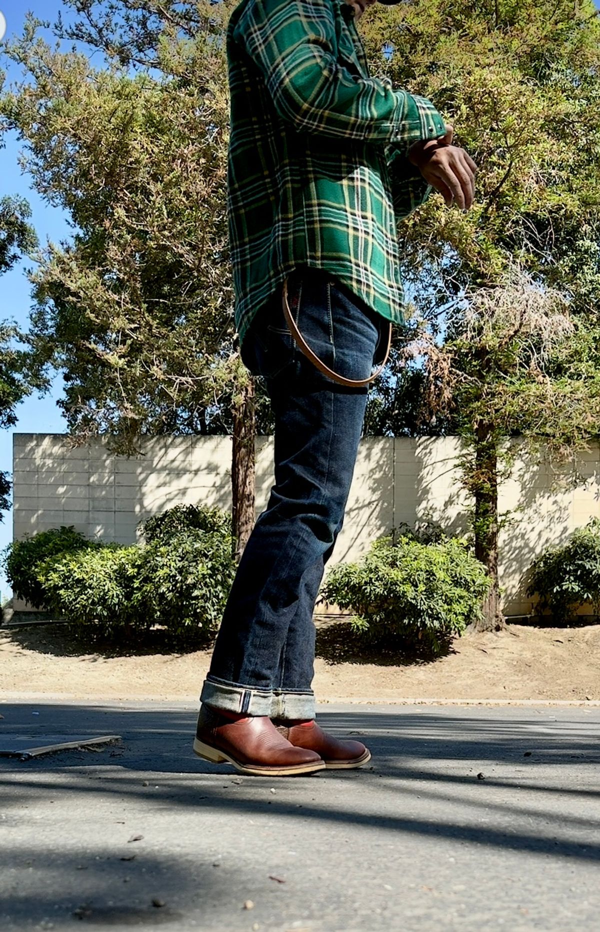 Photo by SundayDuffer on July 7, 2025 of the Double-H Roper in Oiled Tan.
