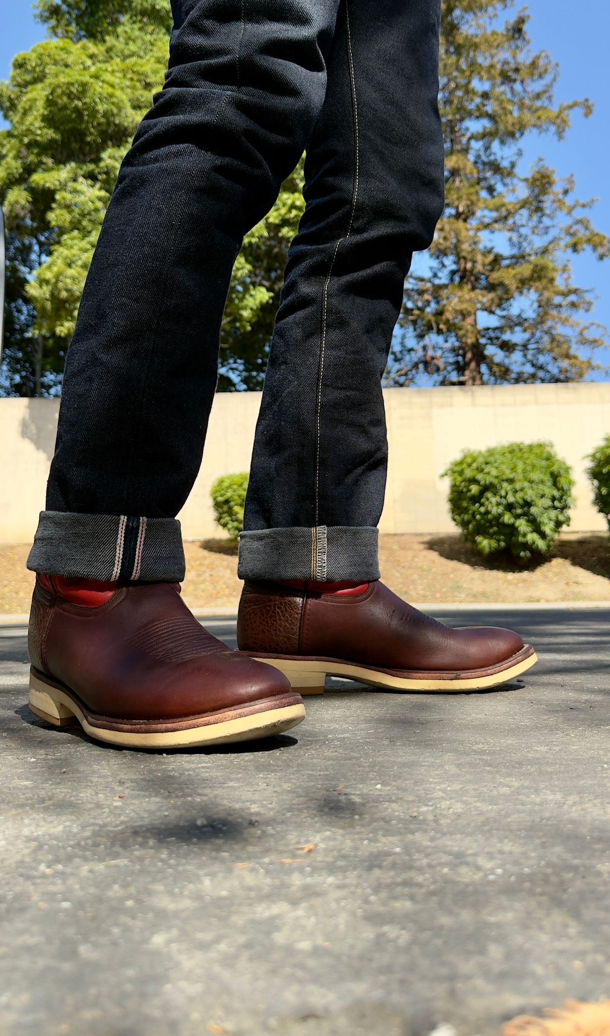 Photo by SundayDuffer on April 9, 2025 of the Double-H Roper in Oiled Tan.