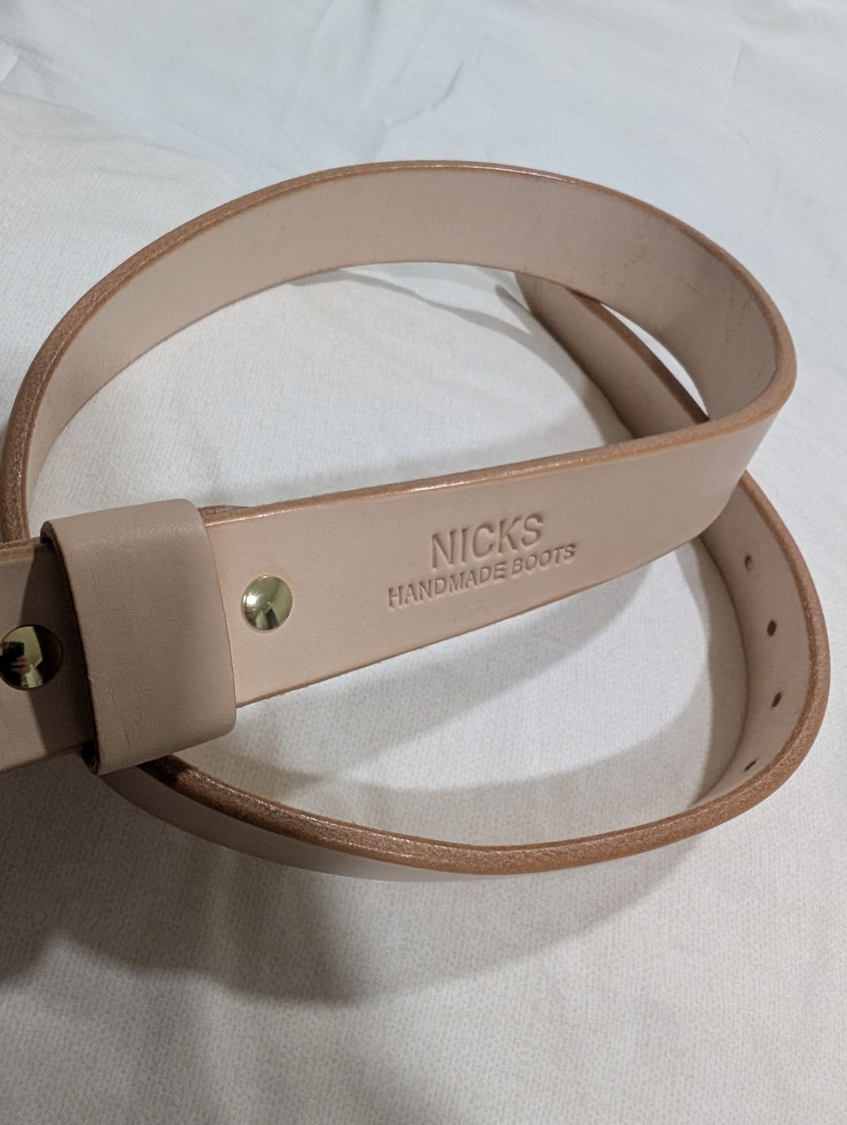 Photo by a_wolfgang on October 1, 2025 of the Nicks Belt in Nicks / Natural Heavy Duty.