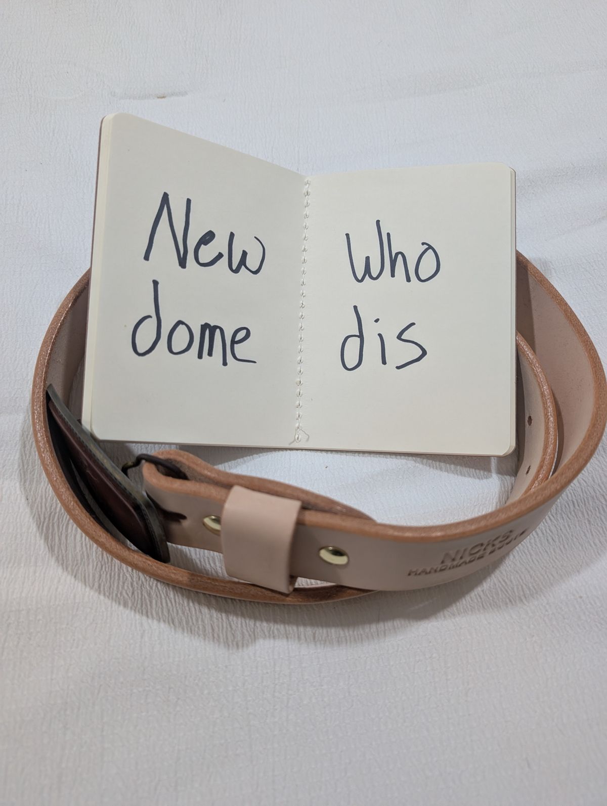 Photo by a_wolfgang on October 1, 2025 of the Nicks Belt in Nicks / Natural Heavy Duty.
