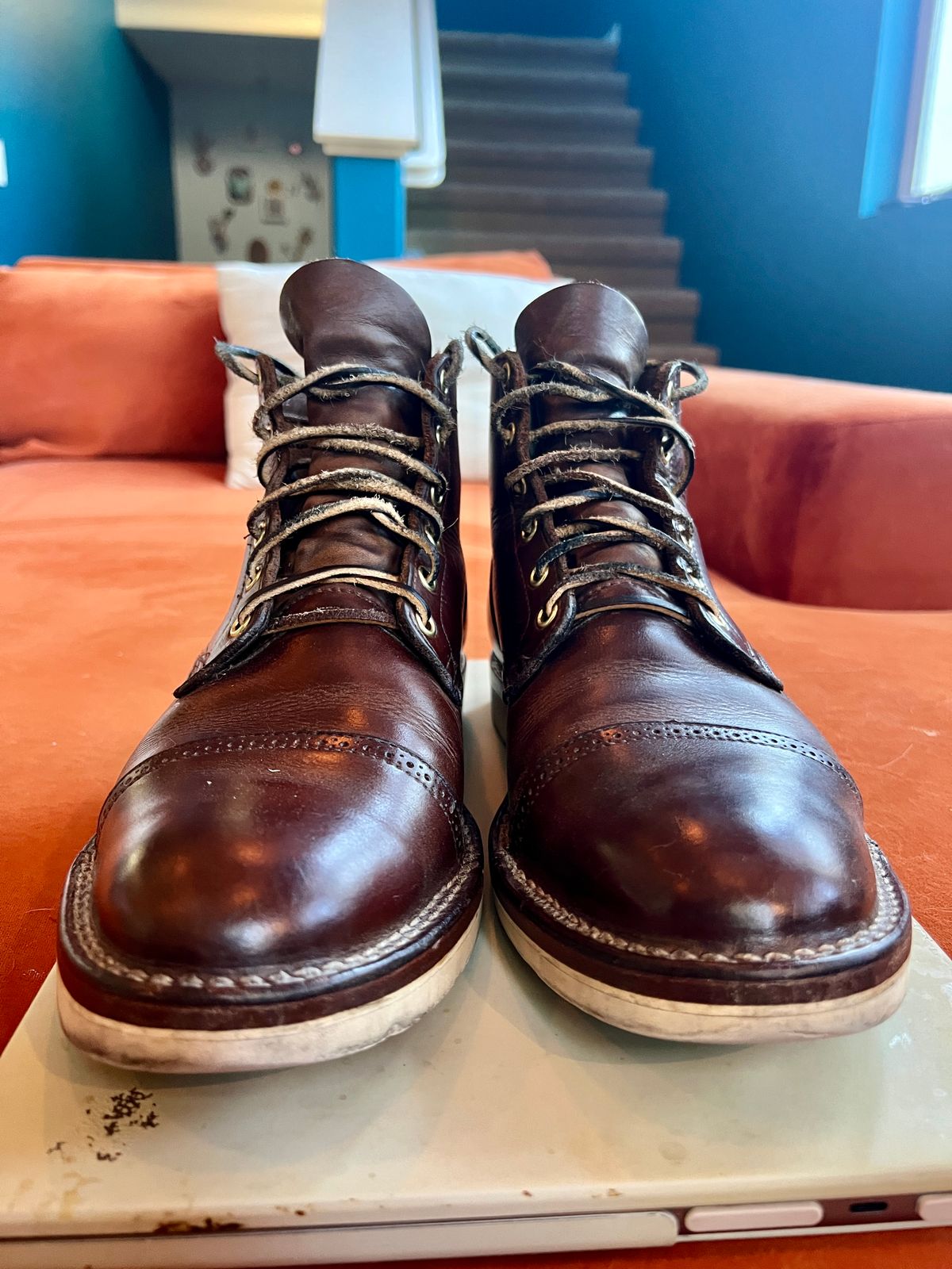 Photo by Solis on November 1, 2025 of the Viberg Service Boot in Horween Brown Chromexcel.