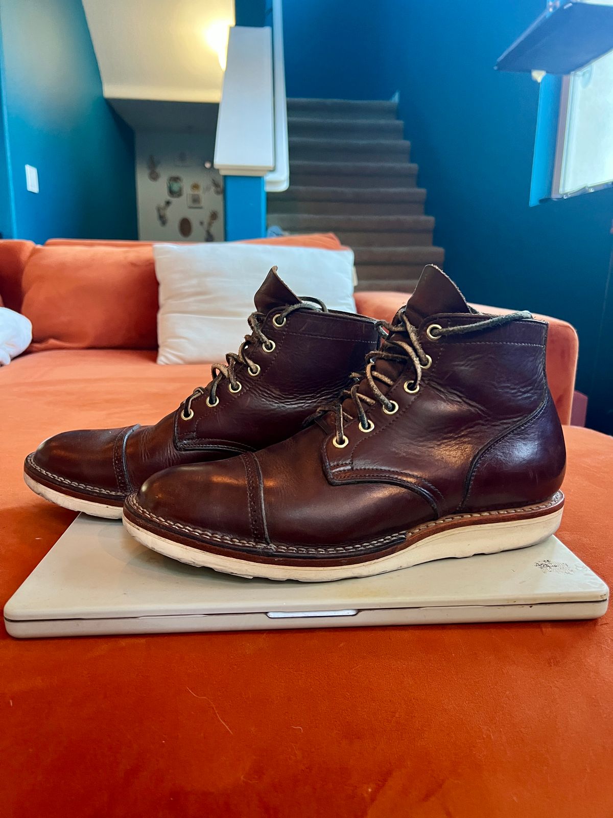 Photo by Solis on November 1, 2025 of the Viberg Service Boot in Horween Brown Chromexcel.