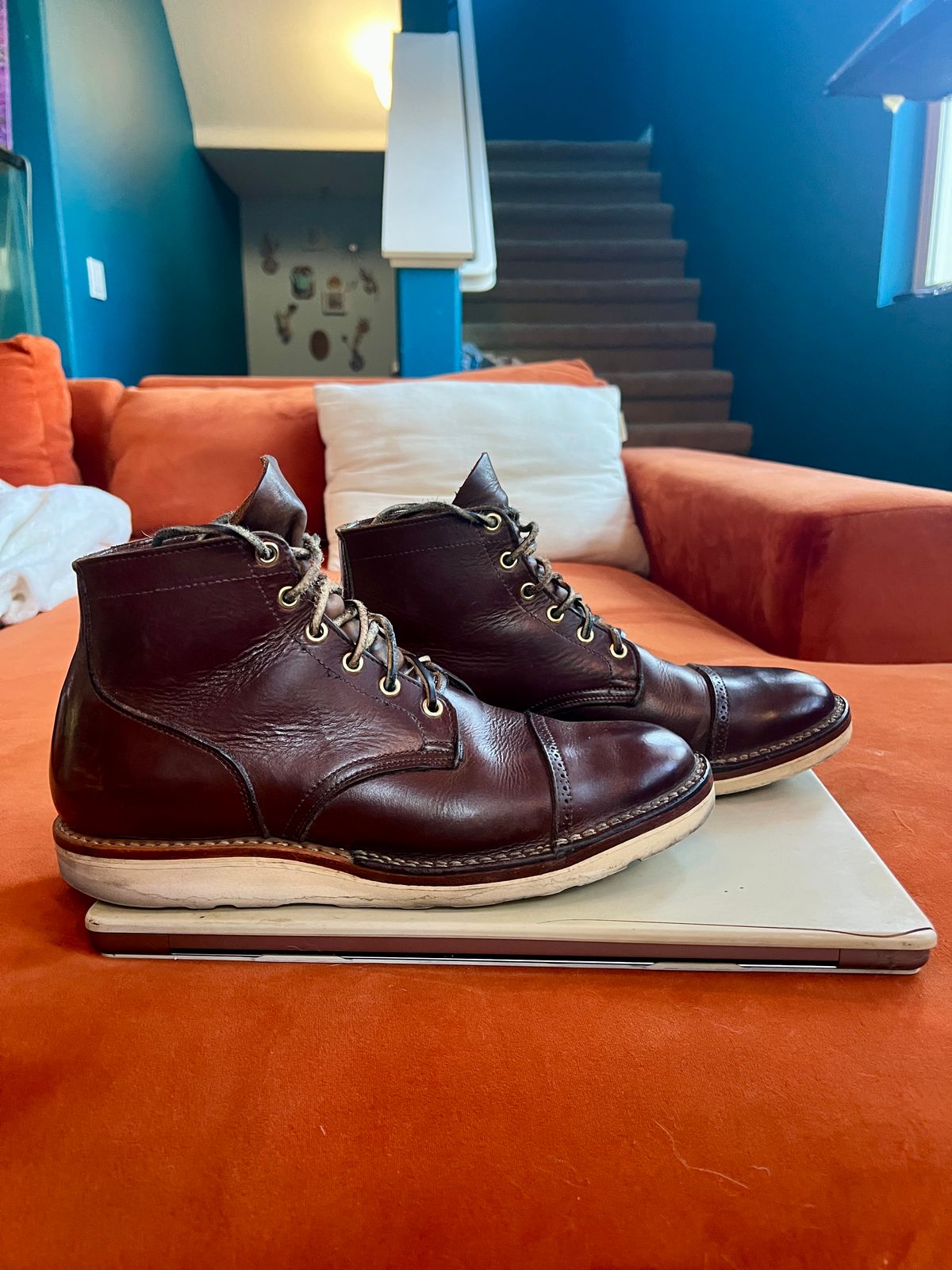 Photo by Solis on November 1, 2025 of the Viberg Service Boot in Horween Brown Chromexcel.