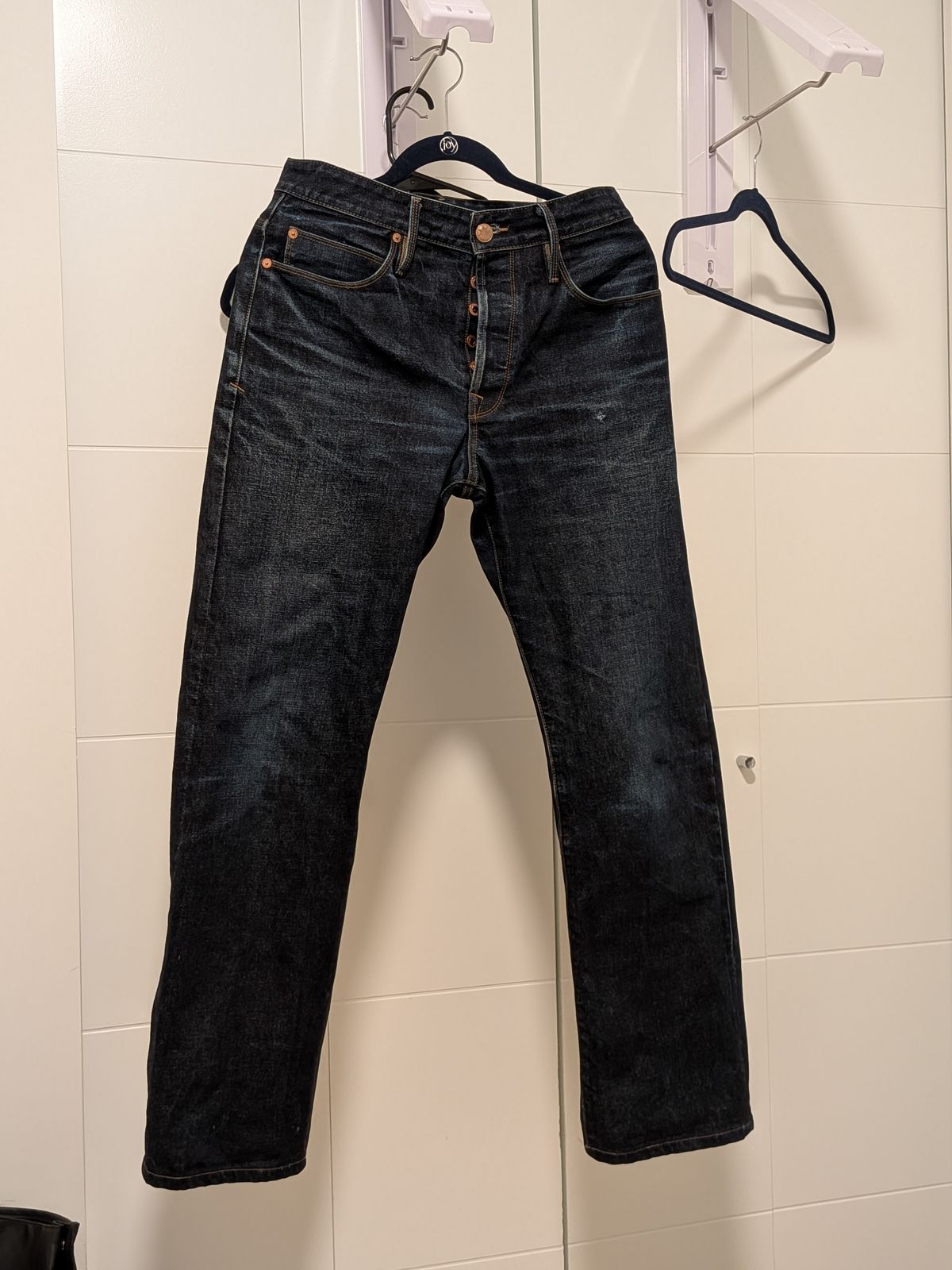 Photo by booty on December 5, 2025 of the Freenote Cloth Belford Kaihara Denim in 14.5 oz Kaihara Mills Selvedge Denim.