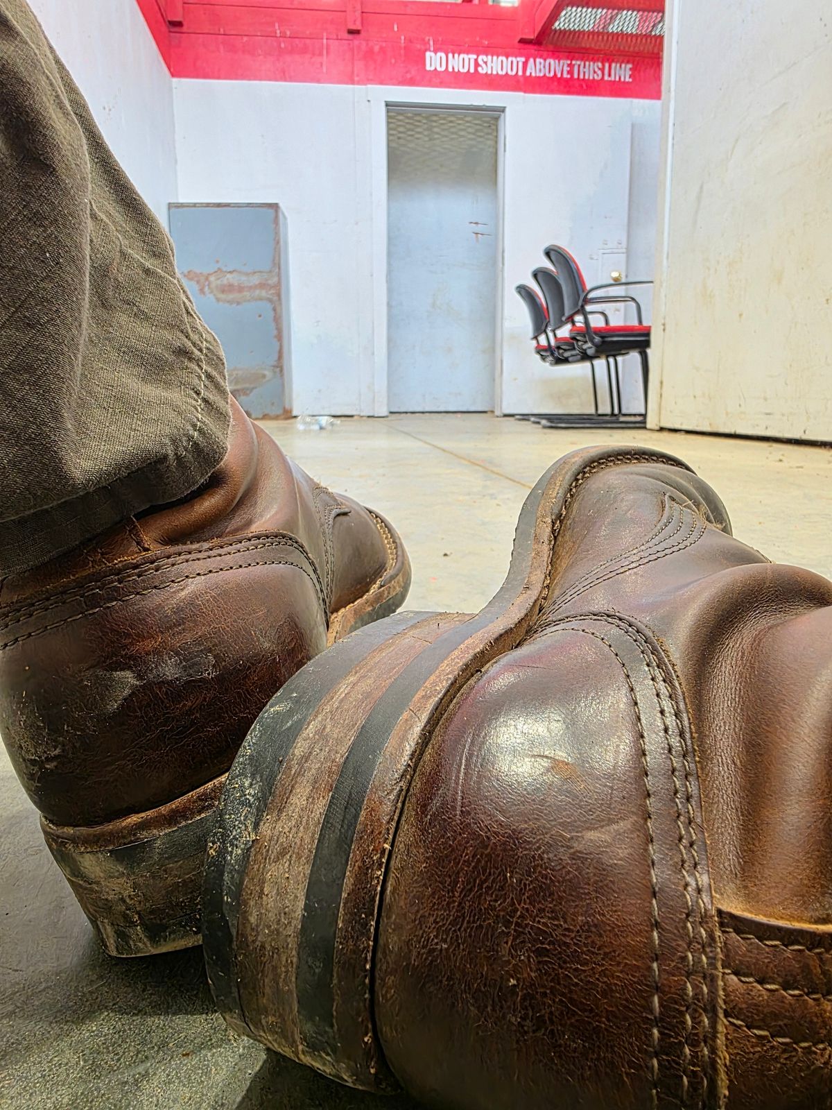 Photo by Yellowfin2na on March 11, 2026 of the Nicks Falcon in Horween Orange Predator.