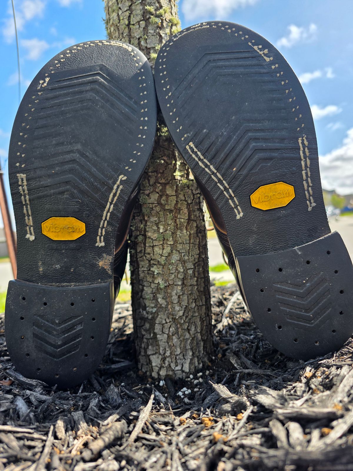 Photo by Yellowfin2na on March 22, 2026 of the Nicks Falcon in Horween Orange Predator.