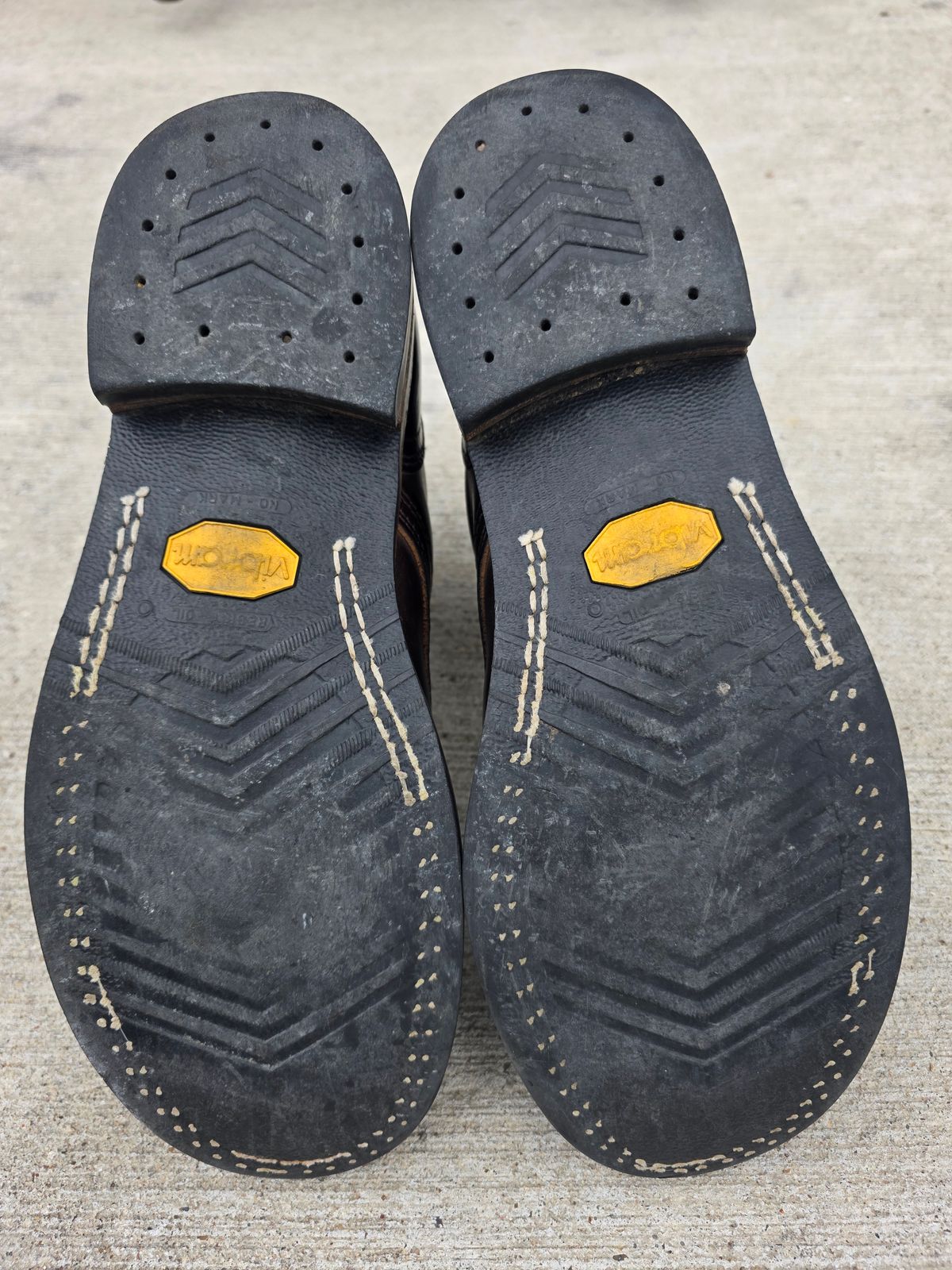 Photo by Yellowfin2na on April 2, 2026 of the Nicks Falcon in Horween Orange Predator.