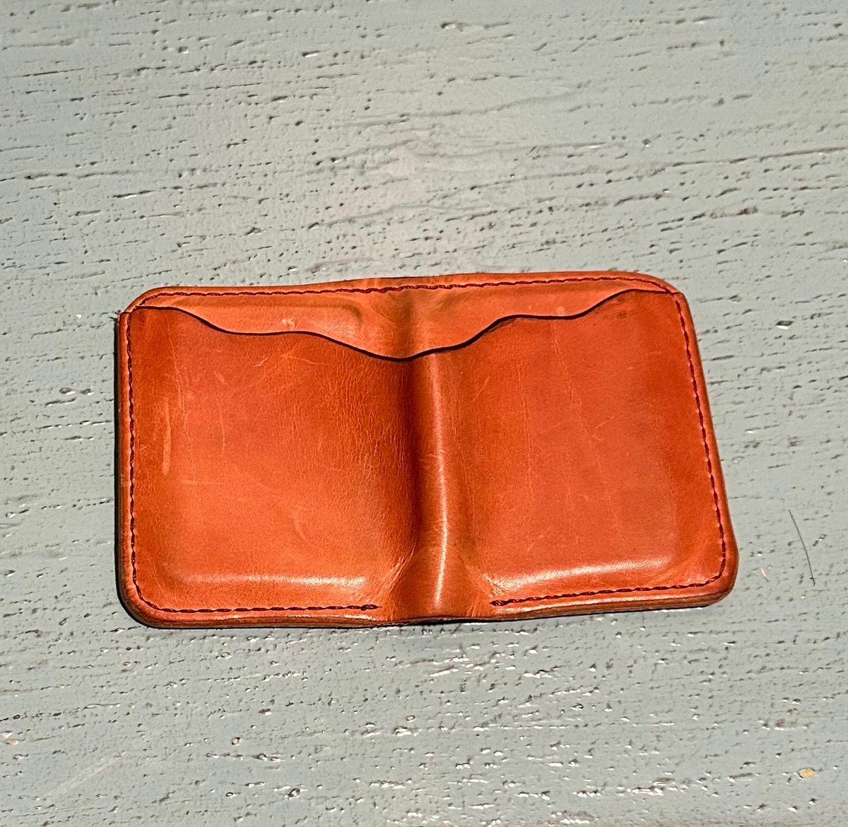 Photo by BigandTall_Times on January 5, 2026 of the Greenleaf Leather Artie in Horween Light Natural Dublin.