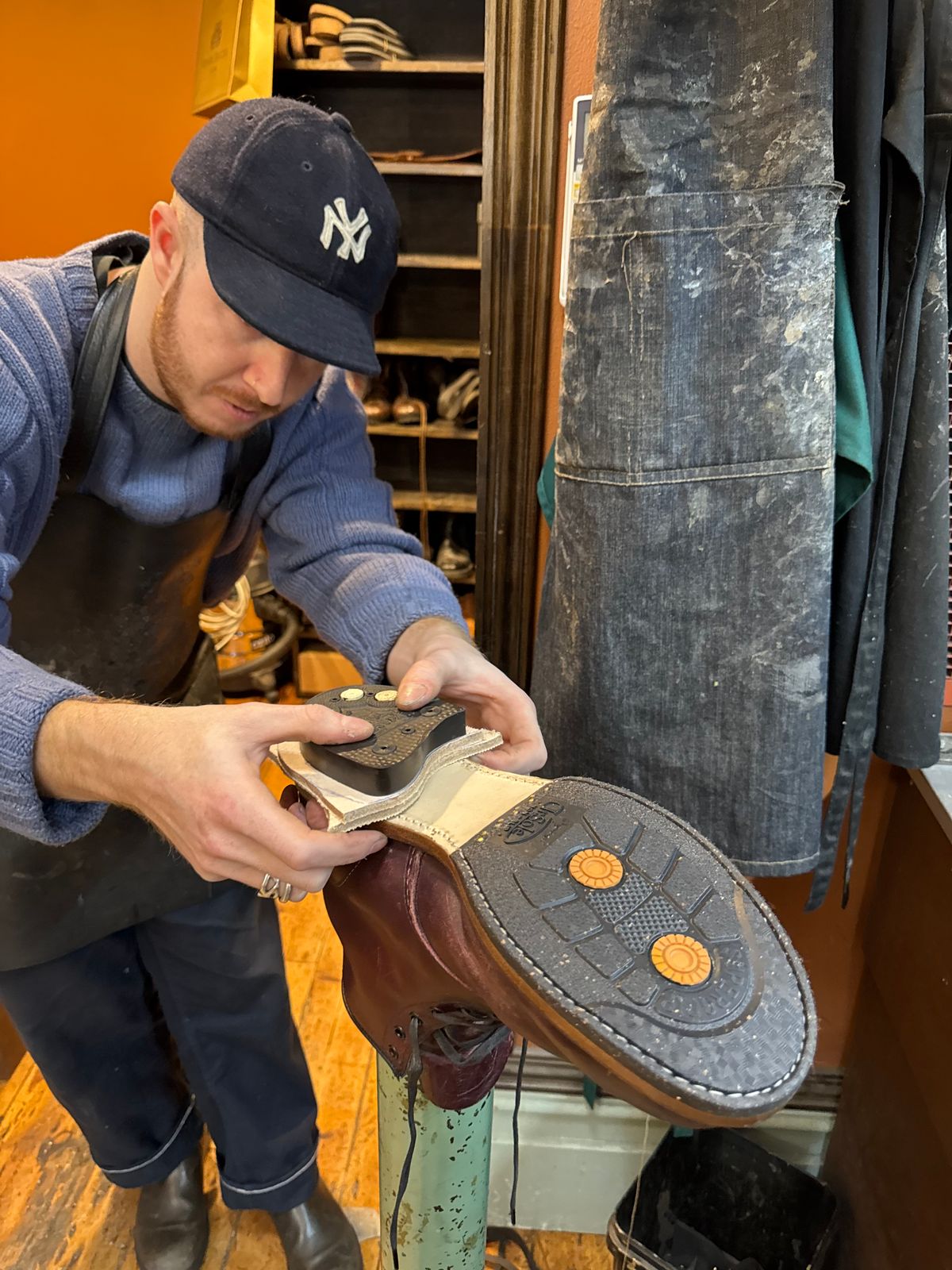 Photo by cabournmallory on June 23, 2025 of the Red Wing Beckman in S.B. Foot Black Cherry Featherstone.