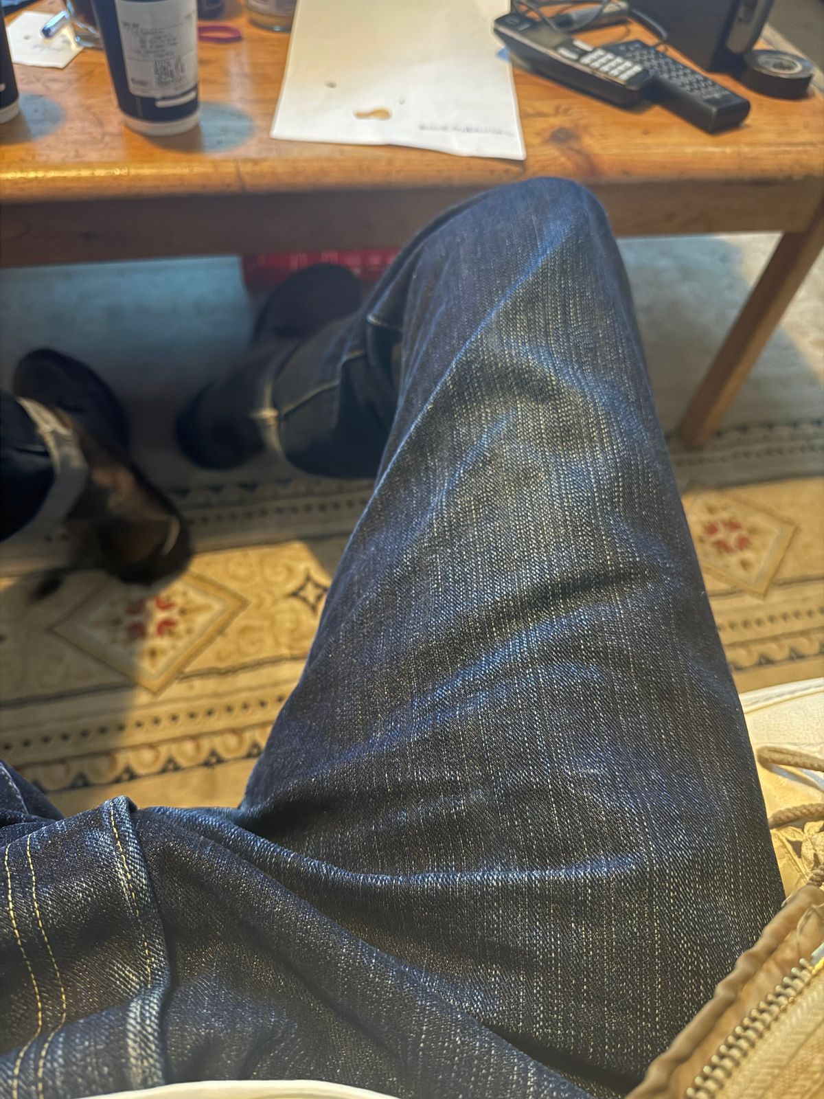 Photo by cabournmallory on June 2, 2025 of the The Flat Head RJB in 14.5oz Left Hand Twill Japanese Selvedge.