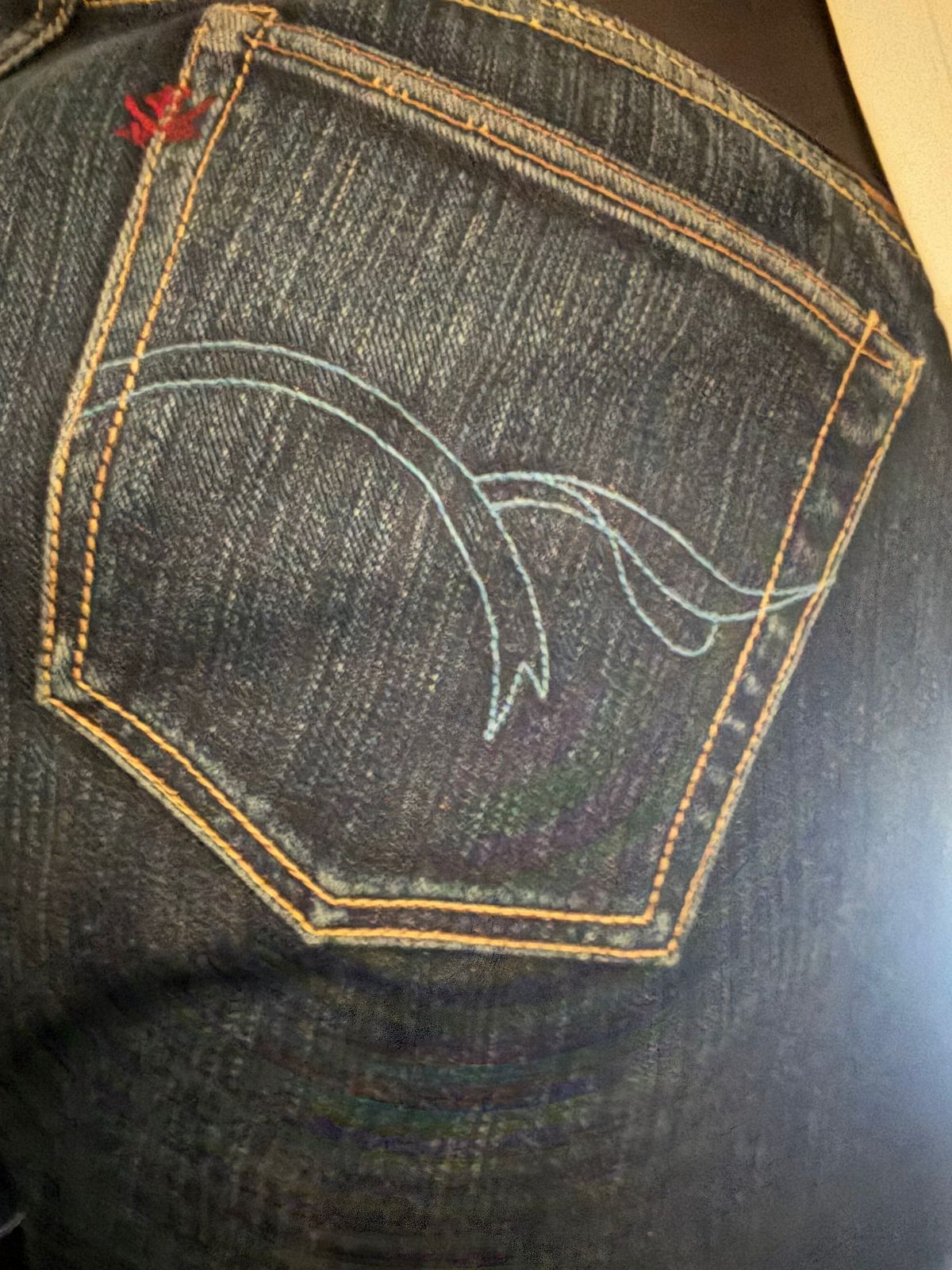 Photo by cabournmallory on June 2, 2025 of the The Flat Head RJB in 14.5oz Left Hand Twill Japanese Selvedge.