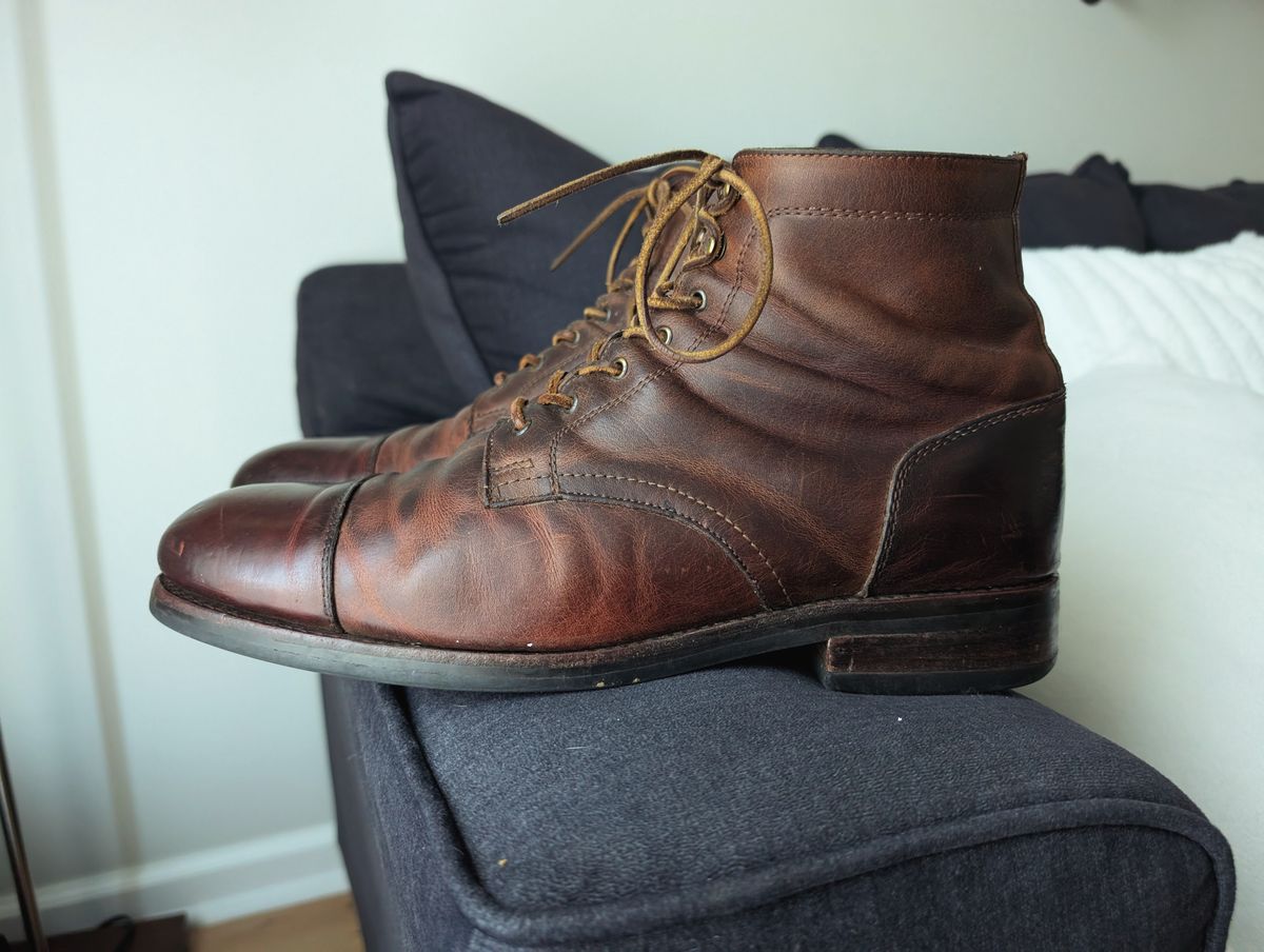 Photo by Genghis_Khant on August 18, 2025 of the Wolverine BLVD Cap Toe in Unknown Leather.