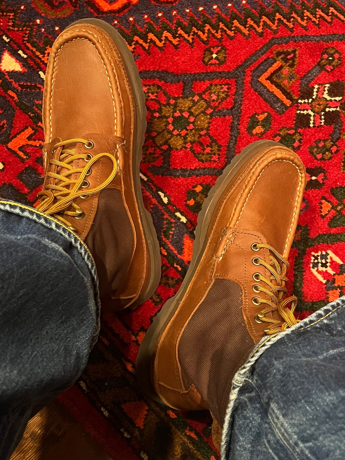 Photo by gregcam on November 7, 2024 of the Russell Moccasin Co. Joe's PH in Full-Grain Timberjack.