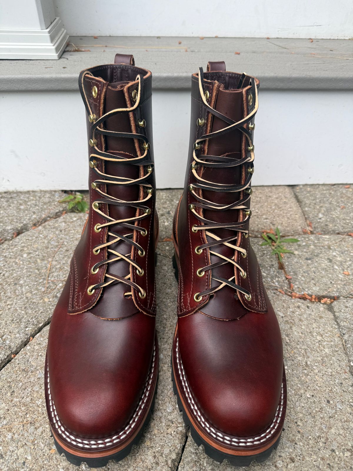 Photo by gregcam on June 6, 2026 of the Nicks Urban Logger in Wickett & Craig Chestnut Oiled Latigo.