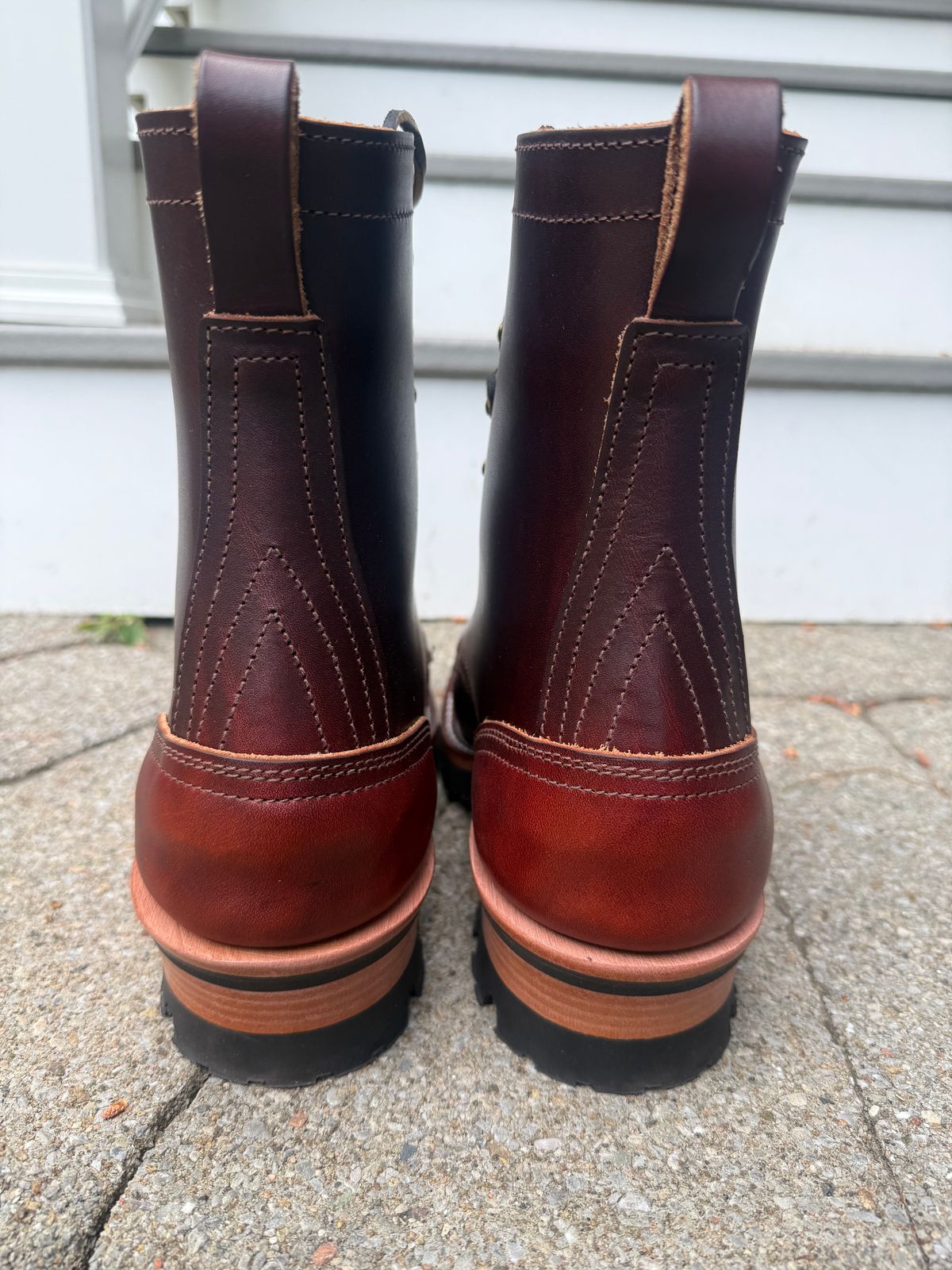 Photo by gregcam on June 6, 2026 of the Nicks Urban Logger in Wickett & Craig Chestnut Oiled Latigo.